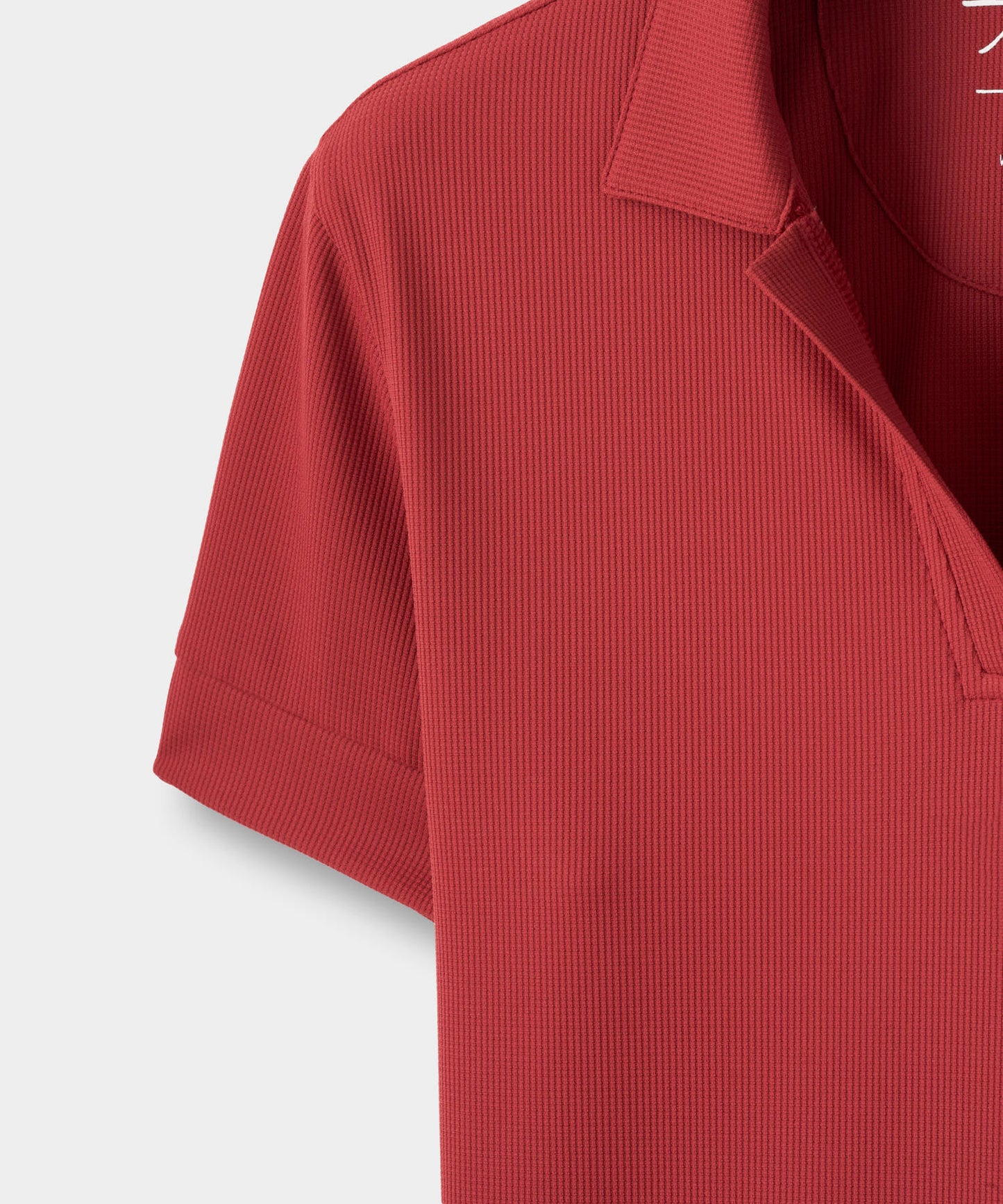 Crimson TX Script Open Shirt