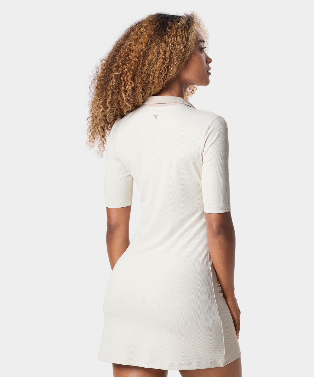 Lana Tan Open Collar Dress