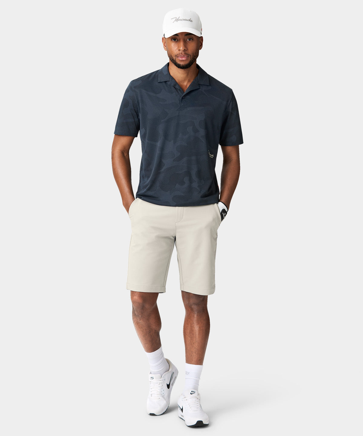 Ivory Four-Way Stretch Shorts