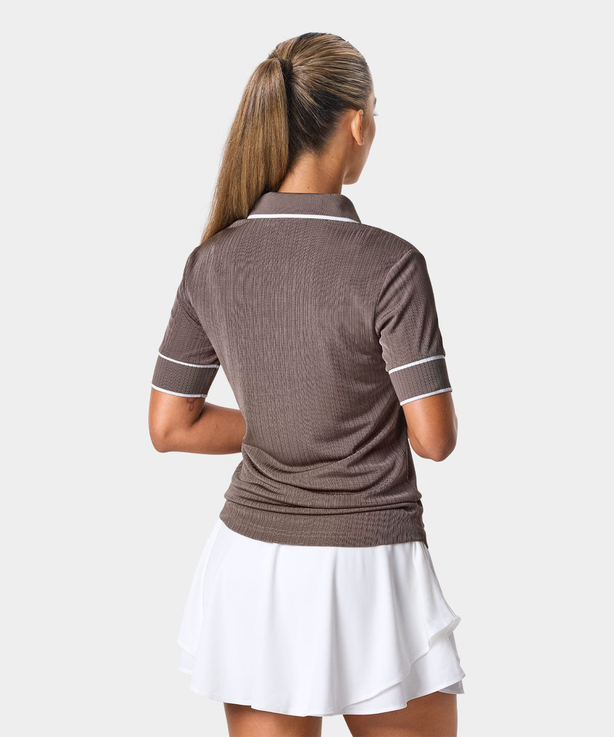 Lucy Taupe Polo Shirt
