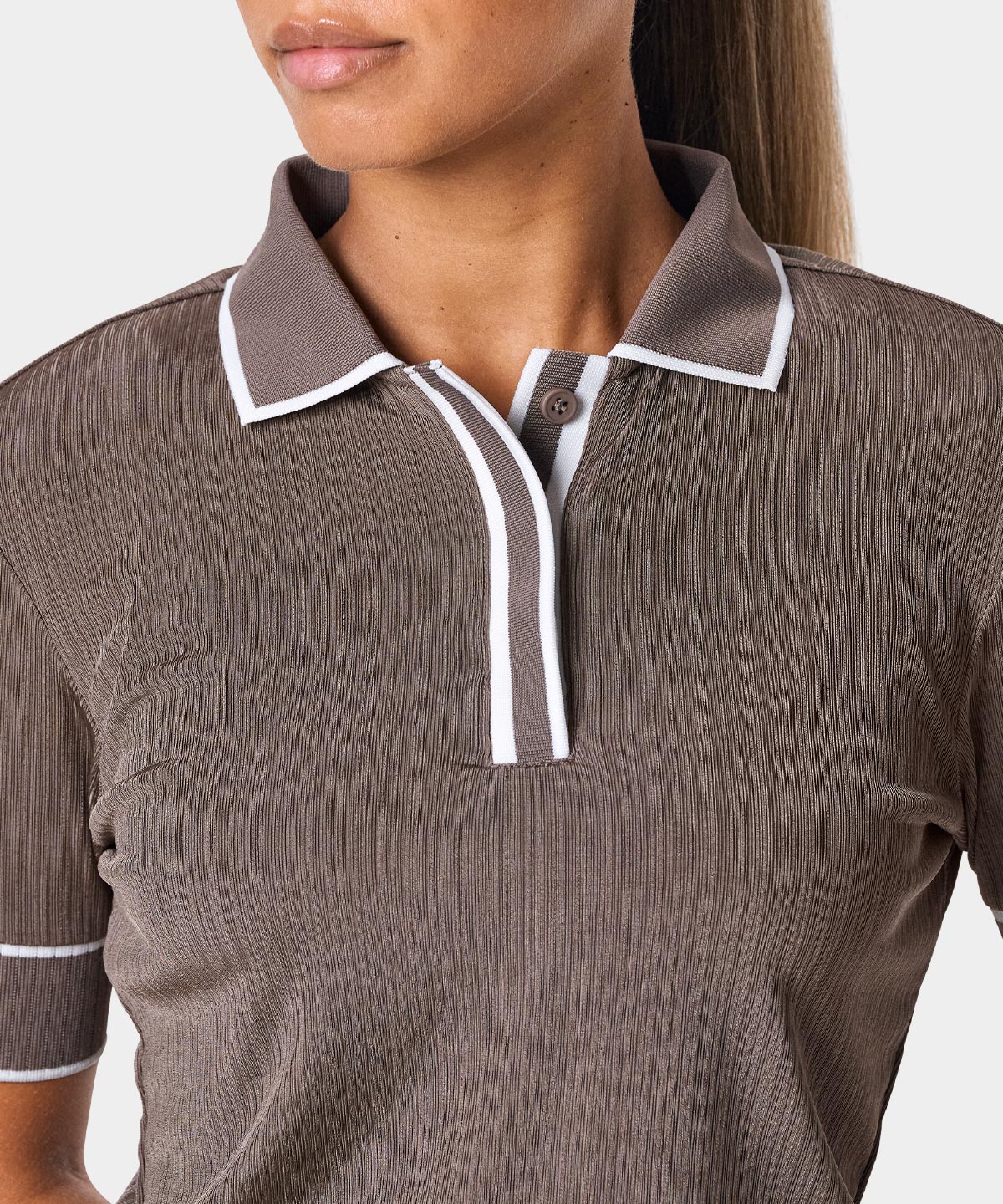 Lucy Taupe Polo Shirt