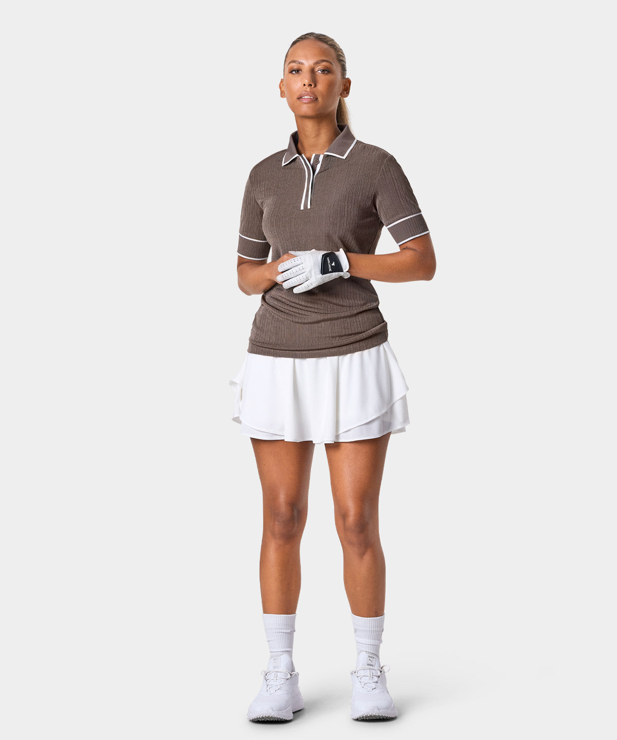 Lucy Taupe Polo Shirt