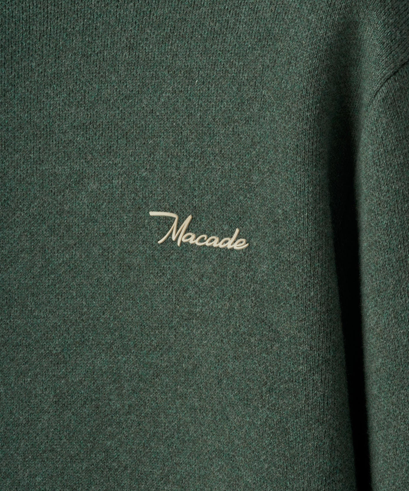Green Cashmere Blend Knit Crewneck