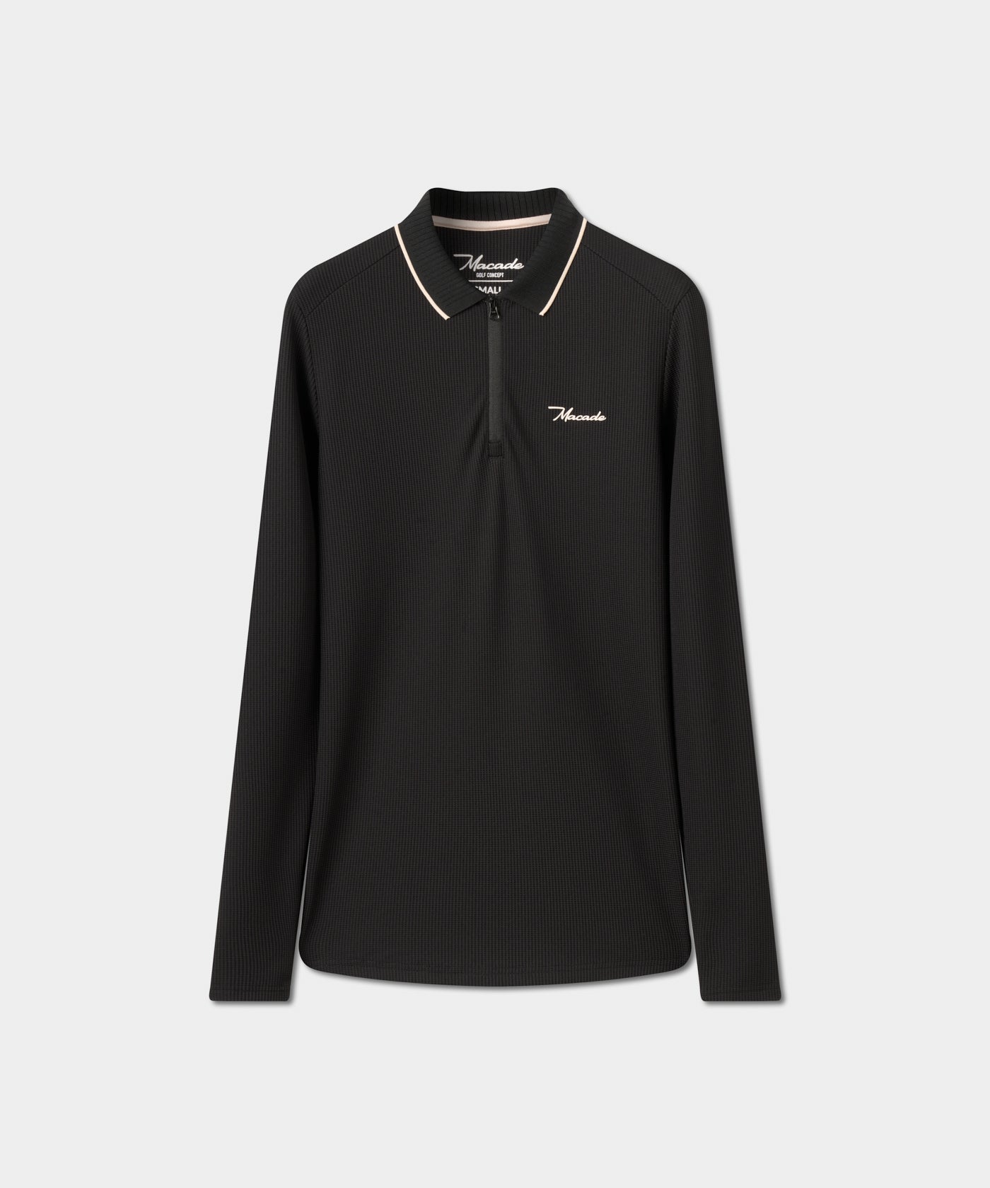 Black Players Zip Longsleeve Shirt