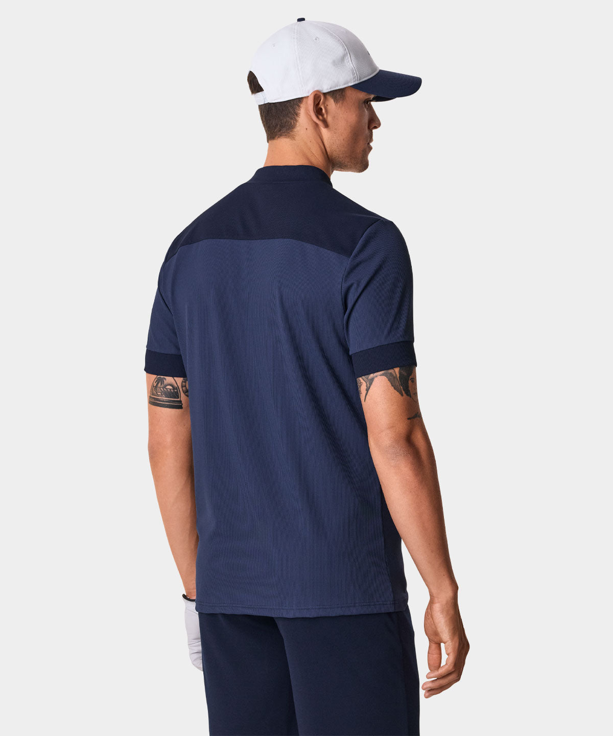 Navy Admiral Mock Neck Shirt