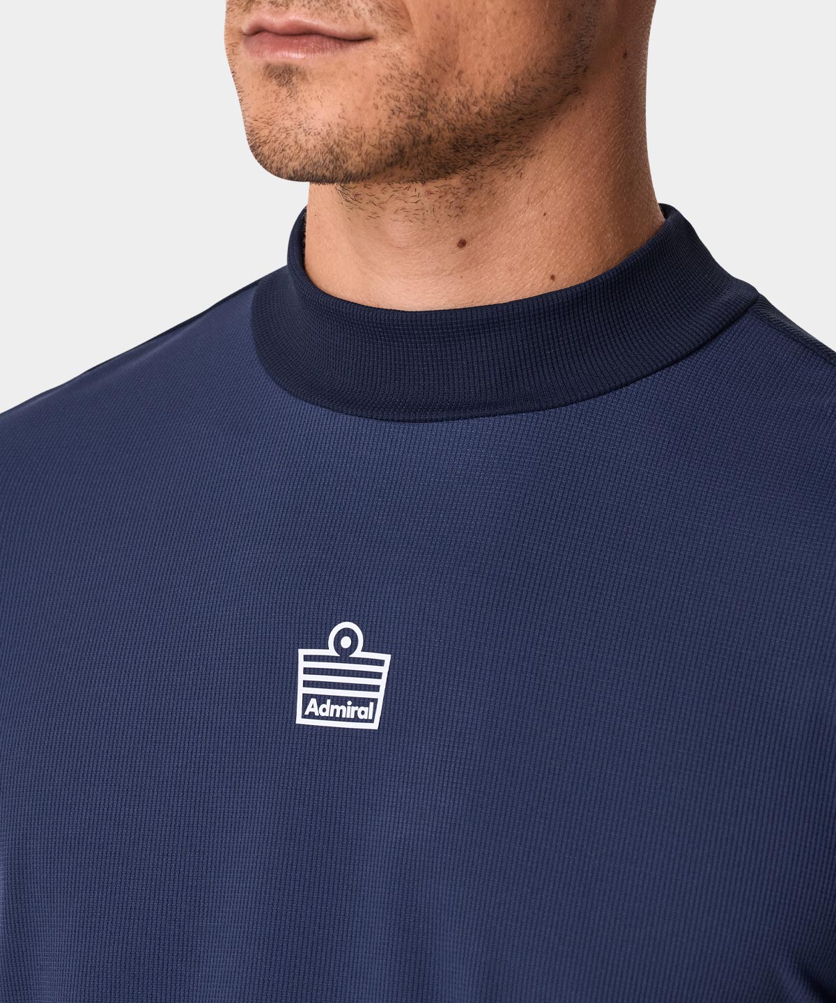 Navy Admiral Mock Neck Shirt