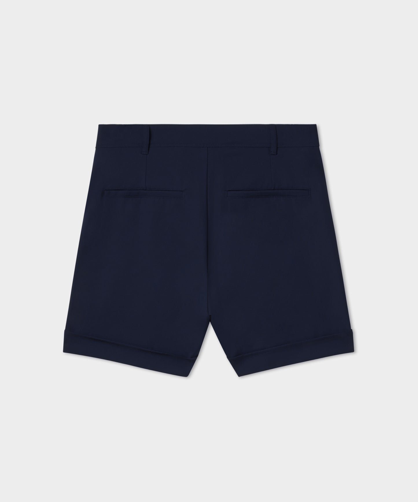 Navy Pleated Course Shorts