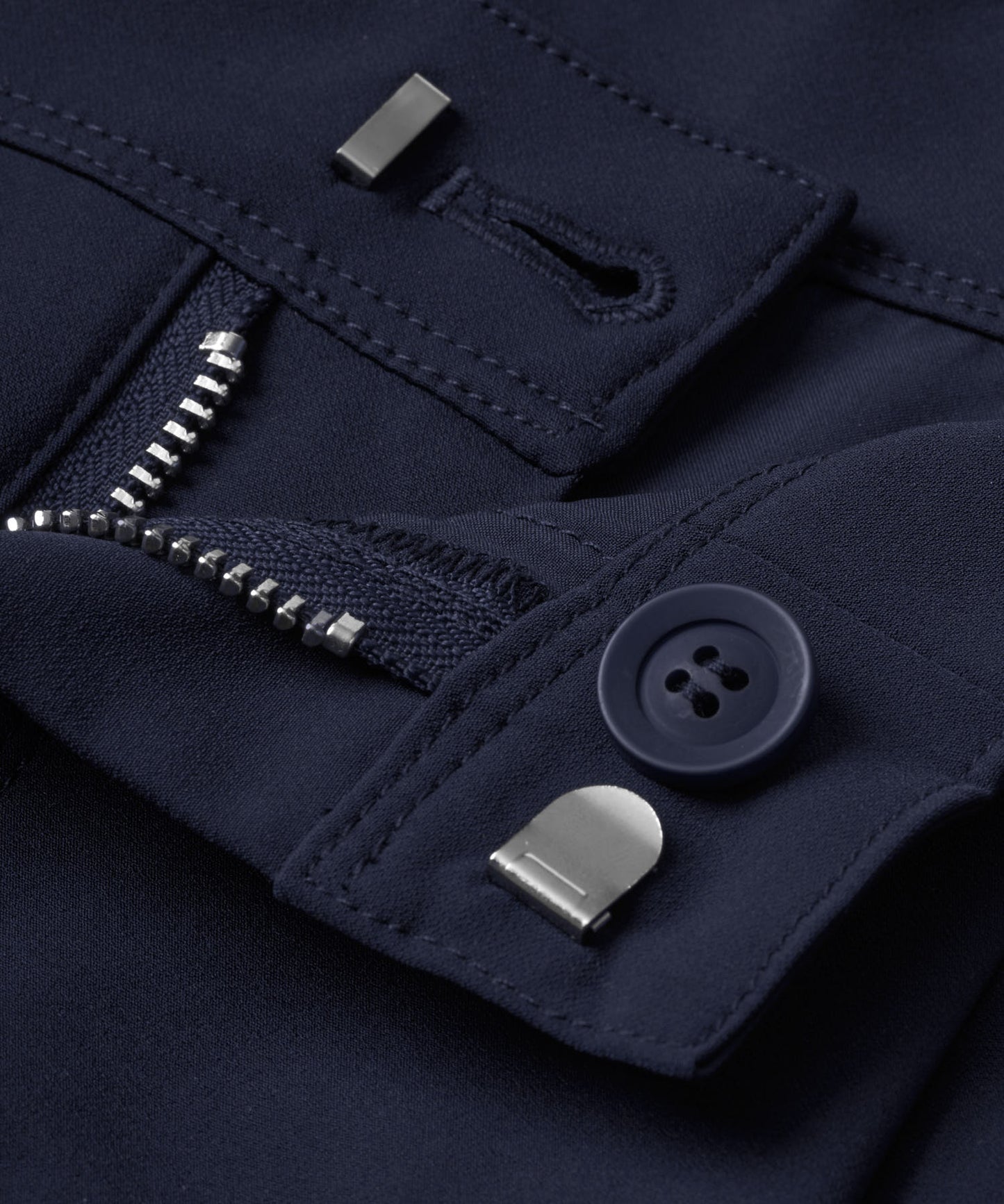 Navy Pleated Course Shorts
