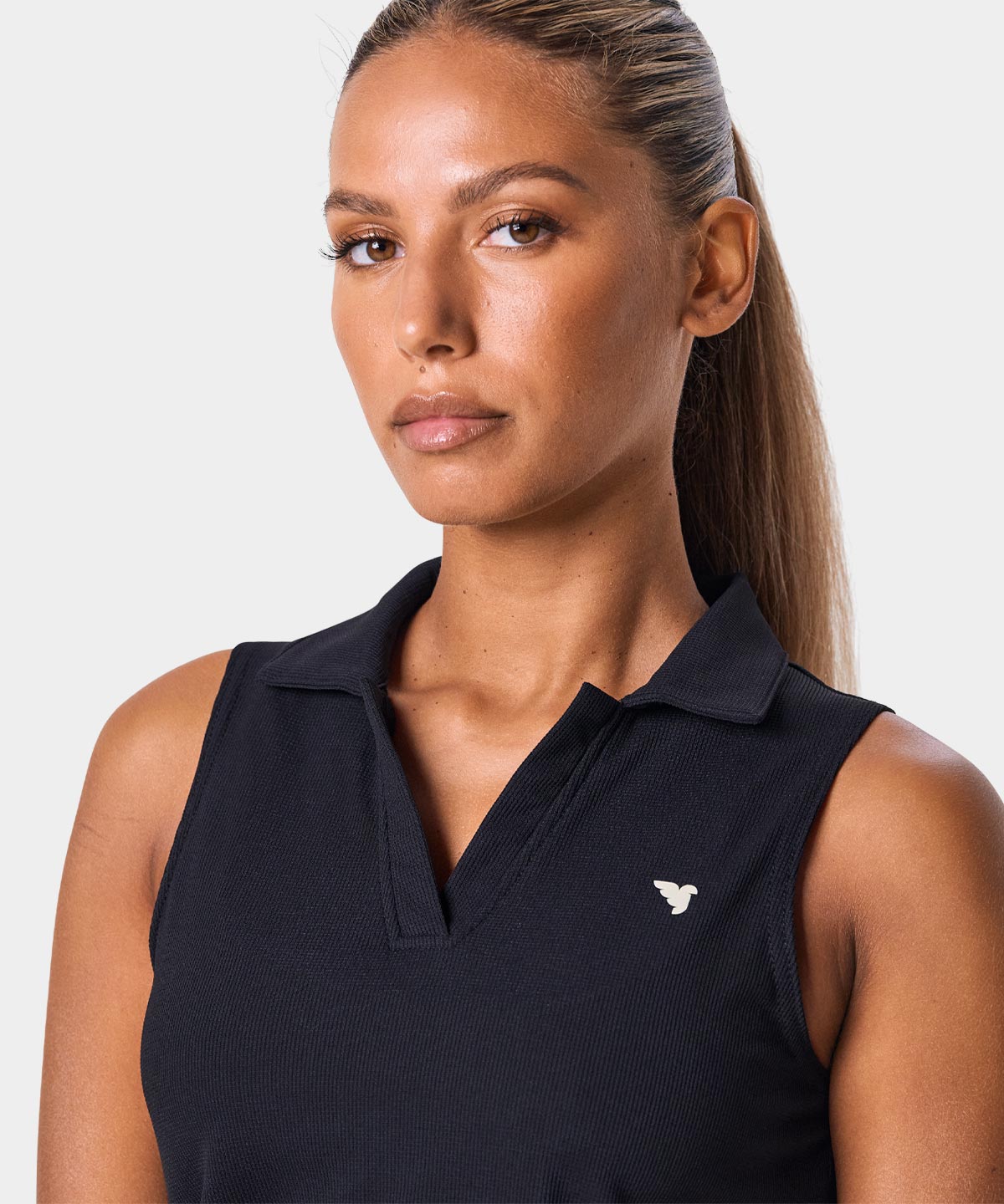 Ora Black Sleeveless Shirt