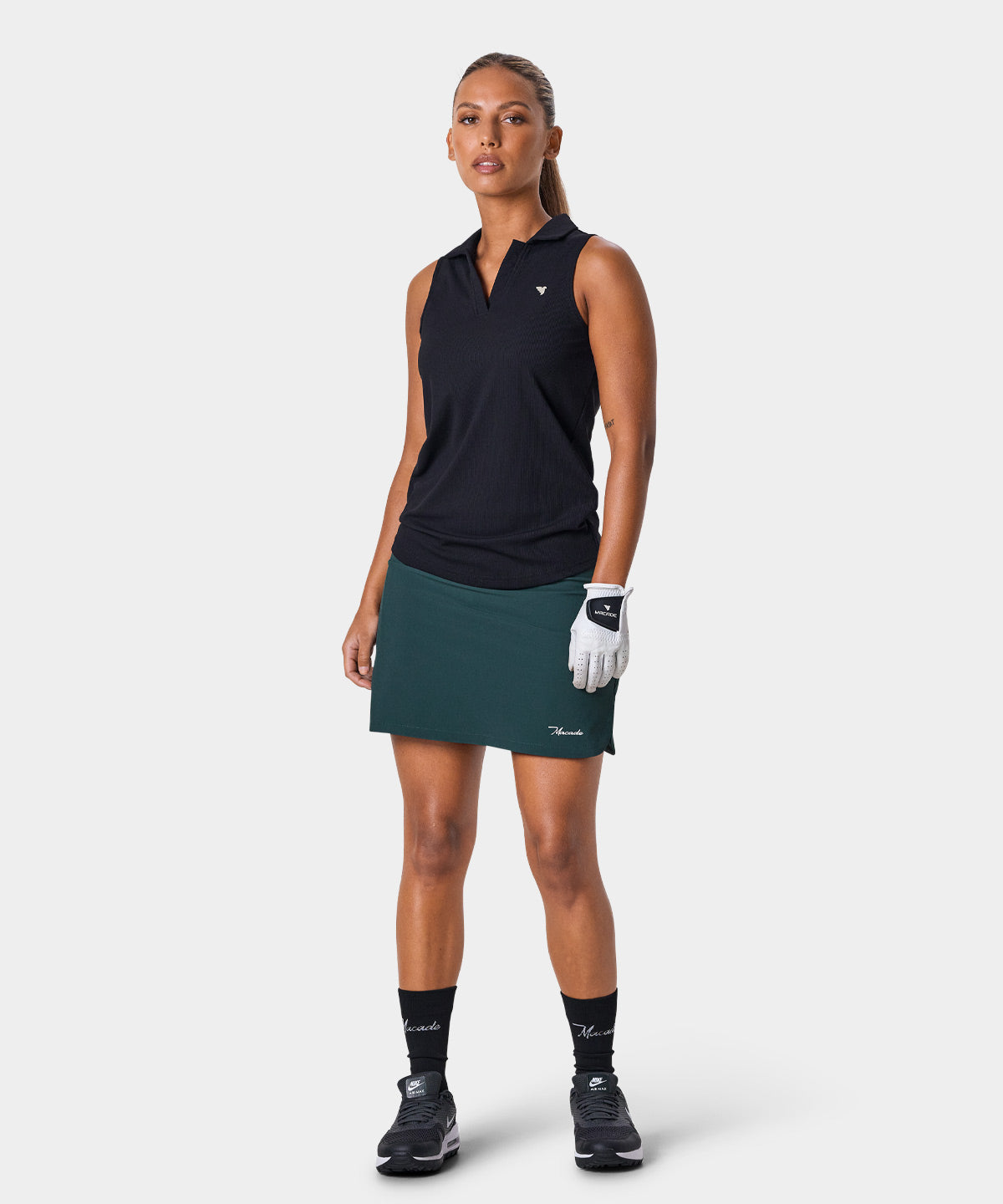 Ora Black Sleeveless Shirt