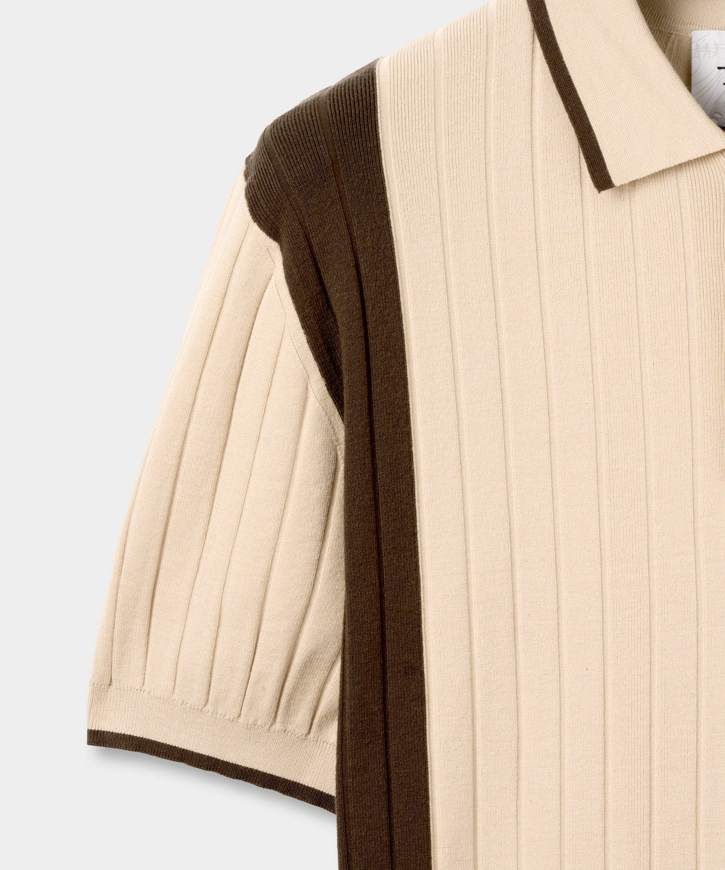 Peak Tan Course Knit Polo