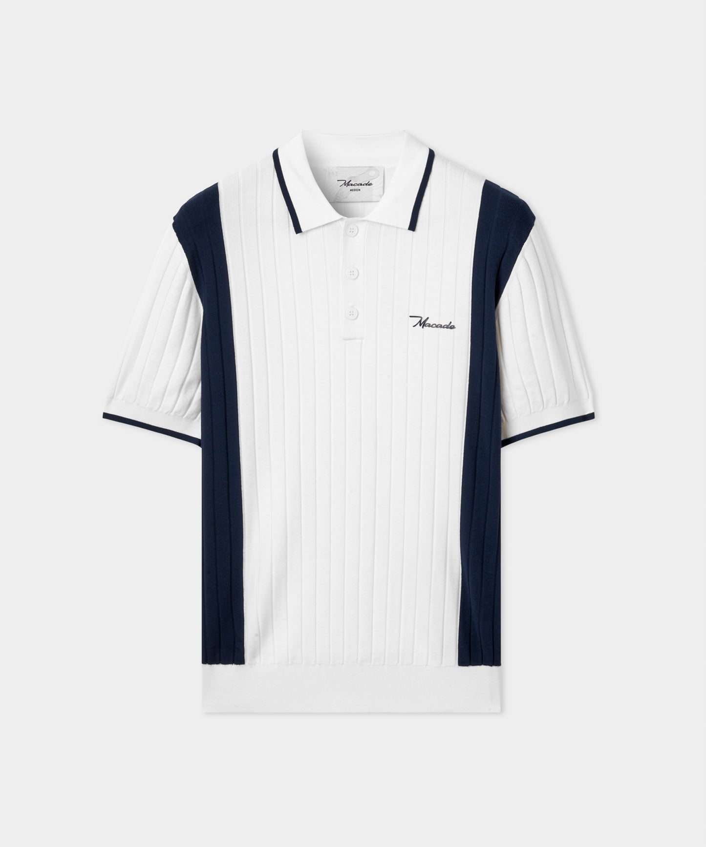 Peak White Course Knit Polo