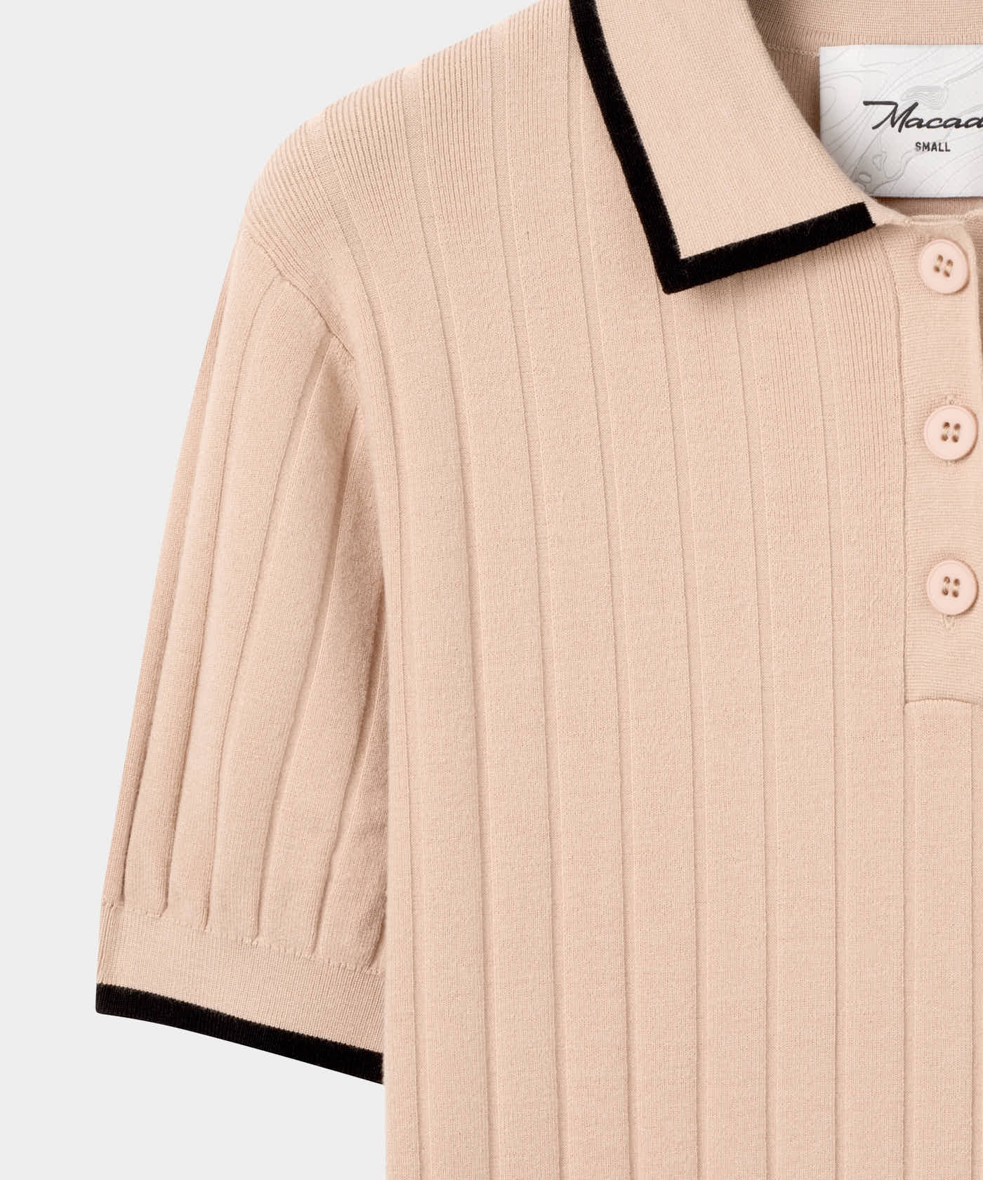 Skye Tan Course Knit Polo