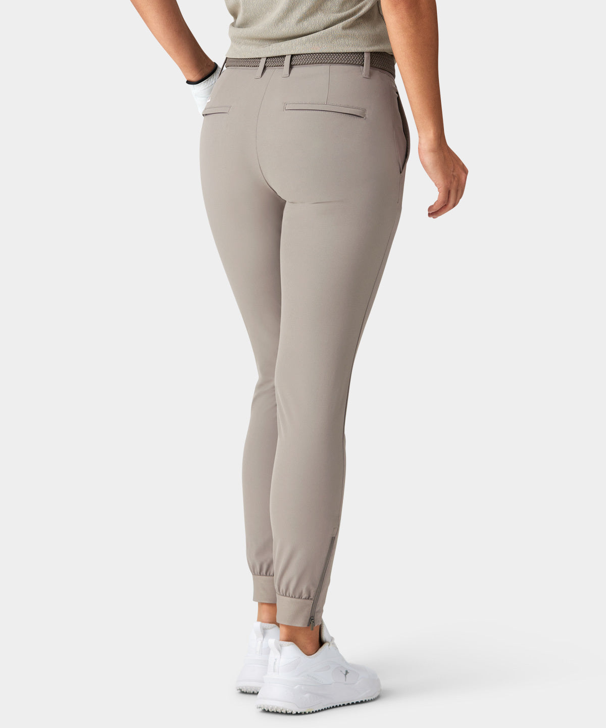 Ash Brown Four-Way Stretch Jogger