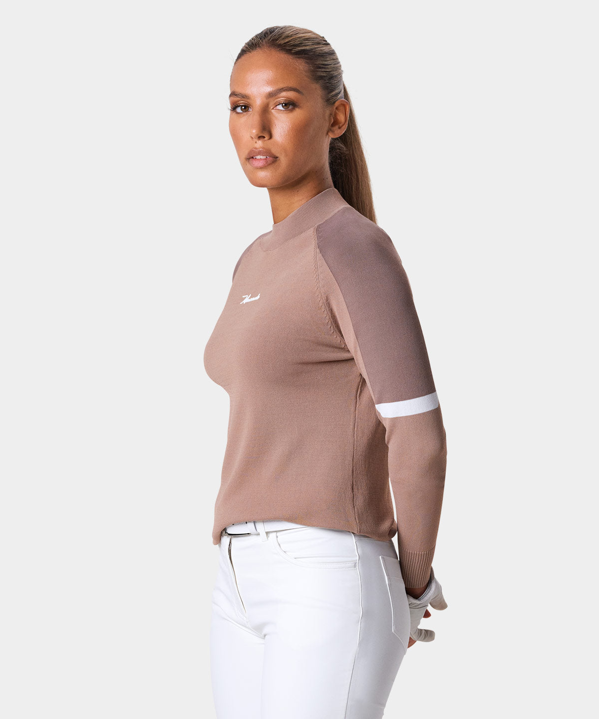 Tan TR Tour Mock Neck