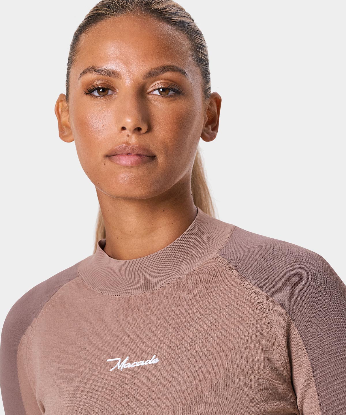 Tan TR Tour Mock Neck