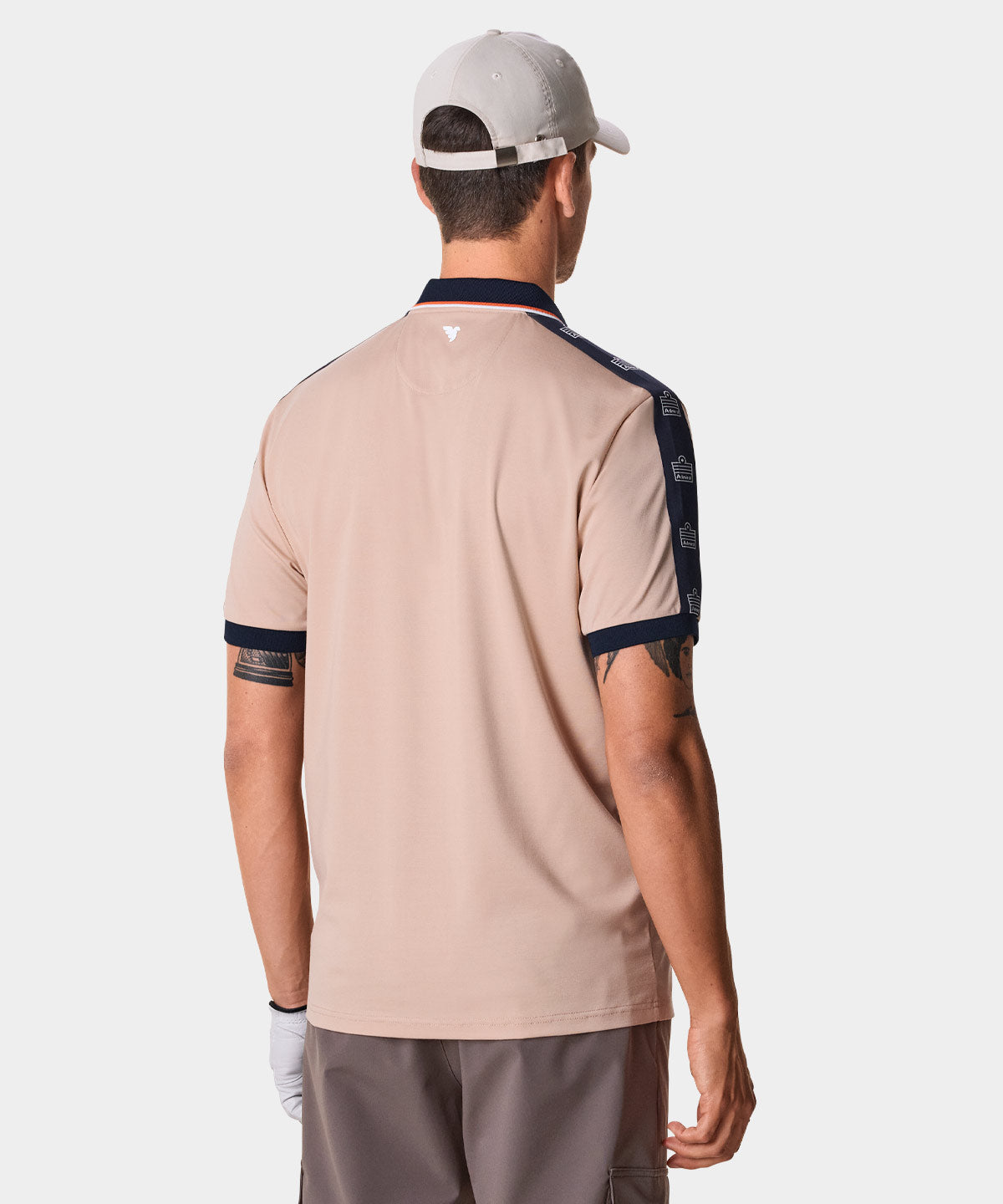 Tan Open Collar Admiral Shirt