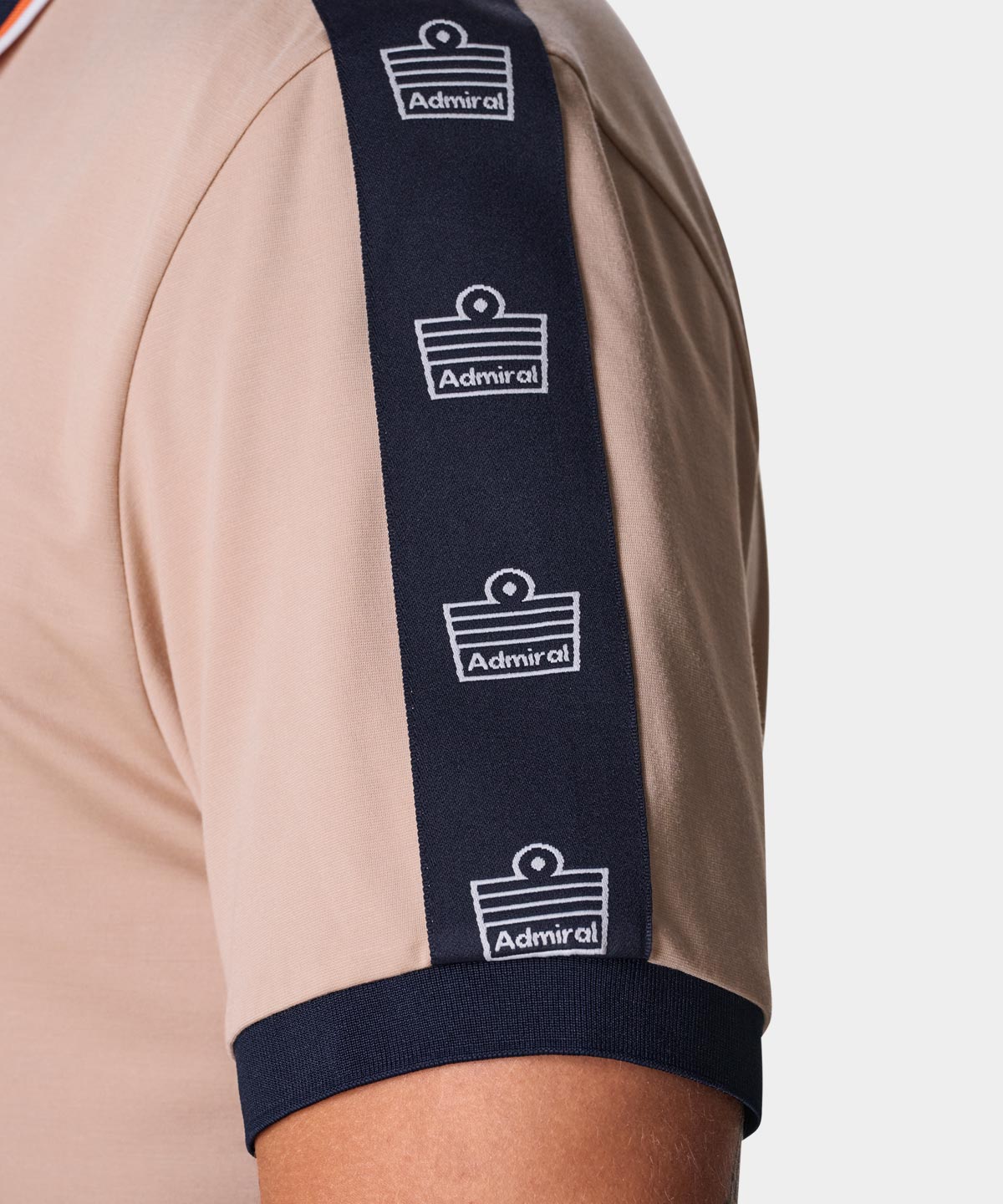 Tan Open Collar Admiral Shirt