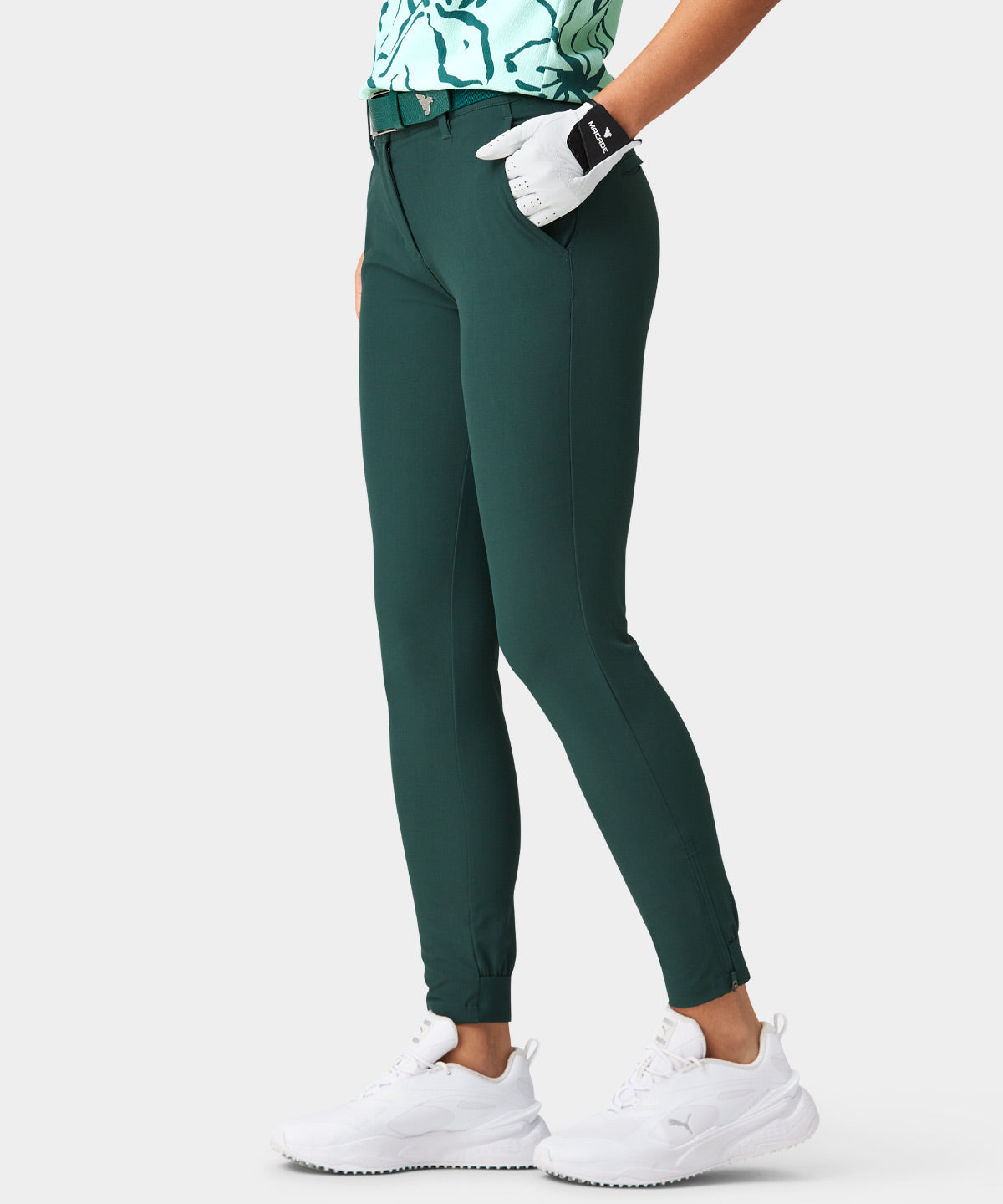 Teal Four-Way Stretch Jogger