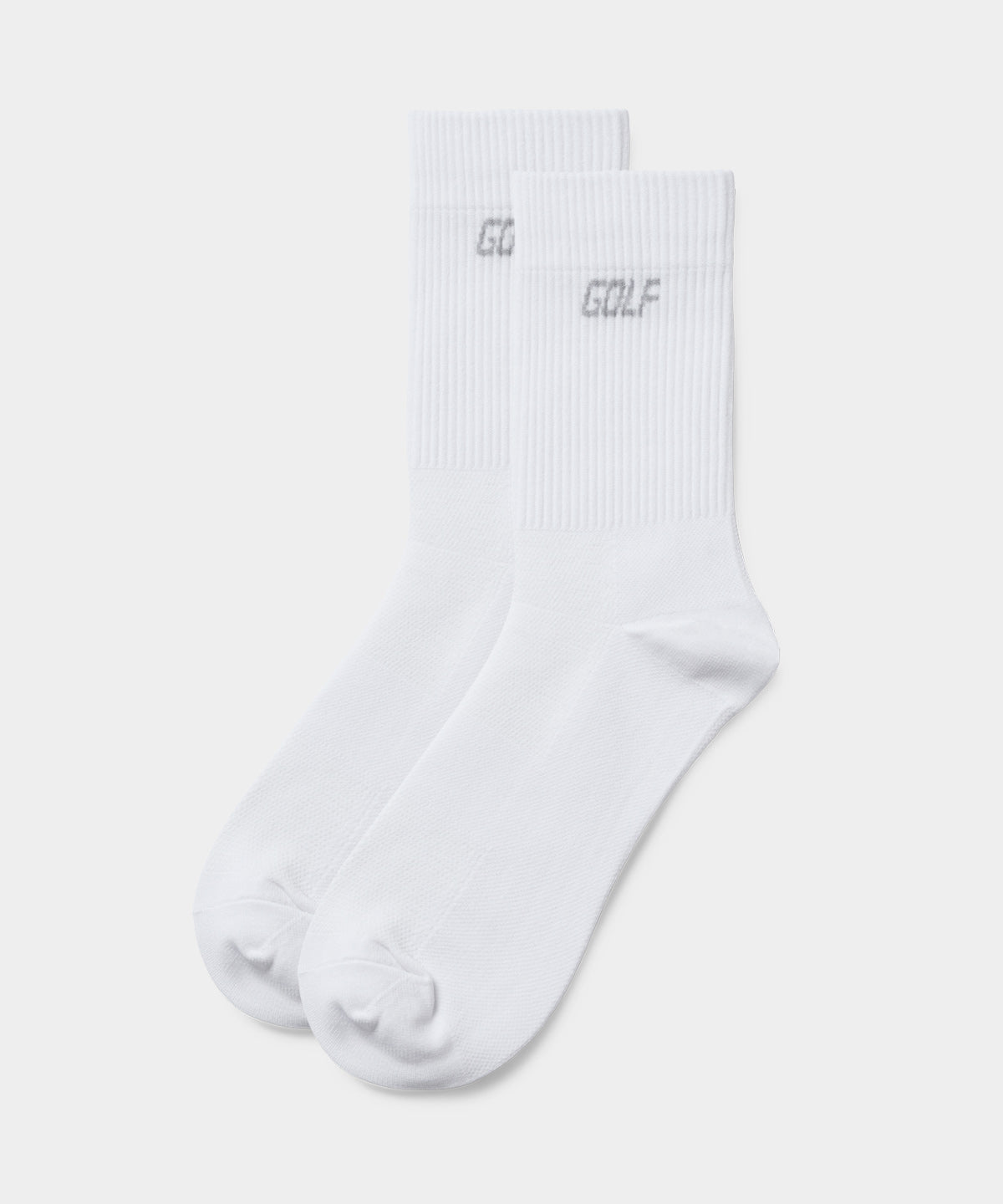 White Golf Crew Socks