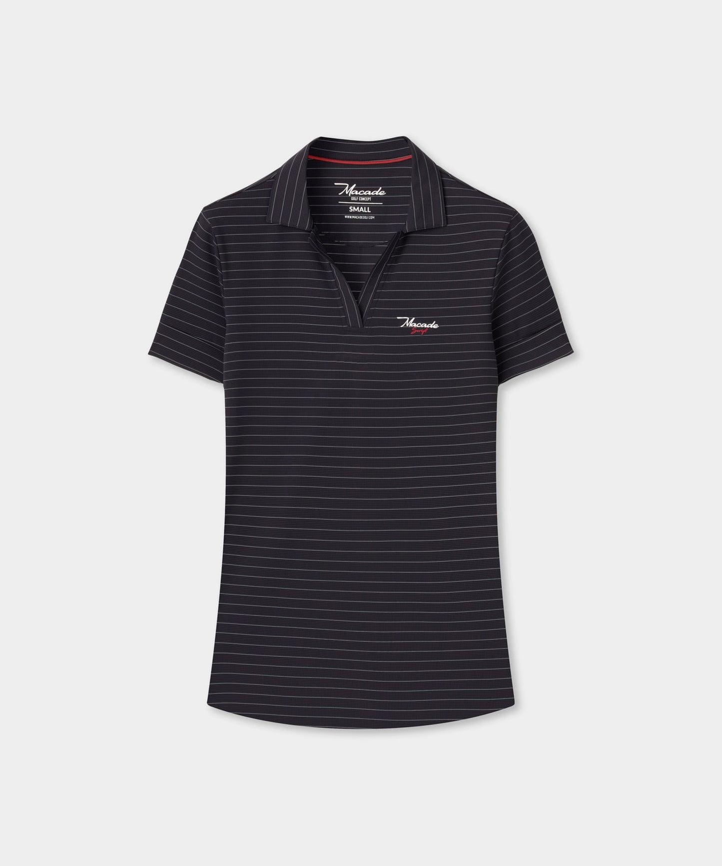 Navy Striped TX Script Open Shirt
