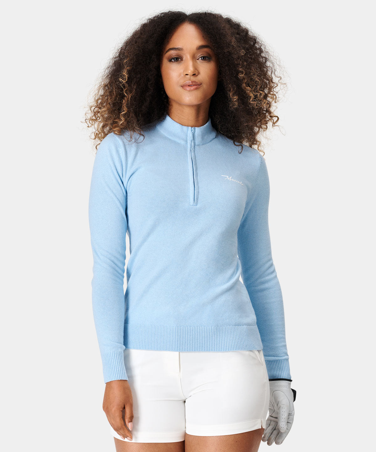 Powder Blue Range Sweater S | Macade Golf