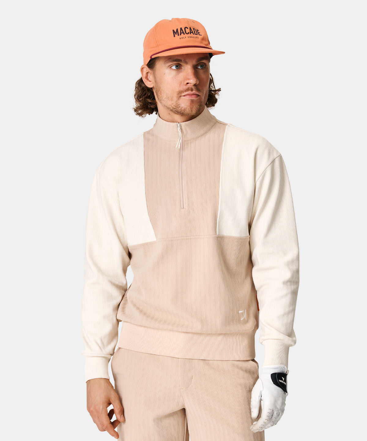 Sand TB Quarter Zip