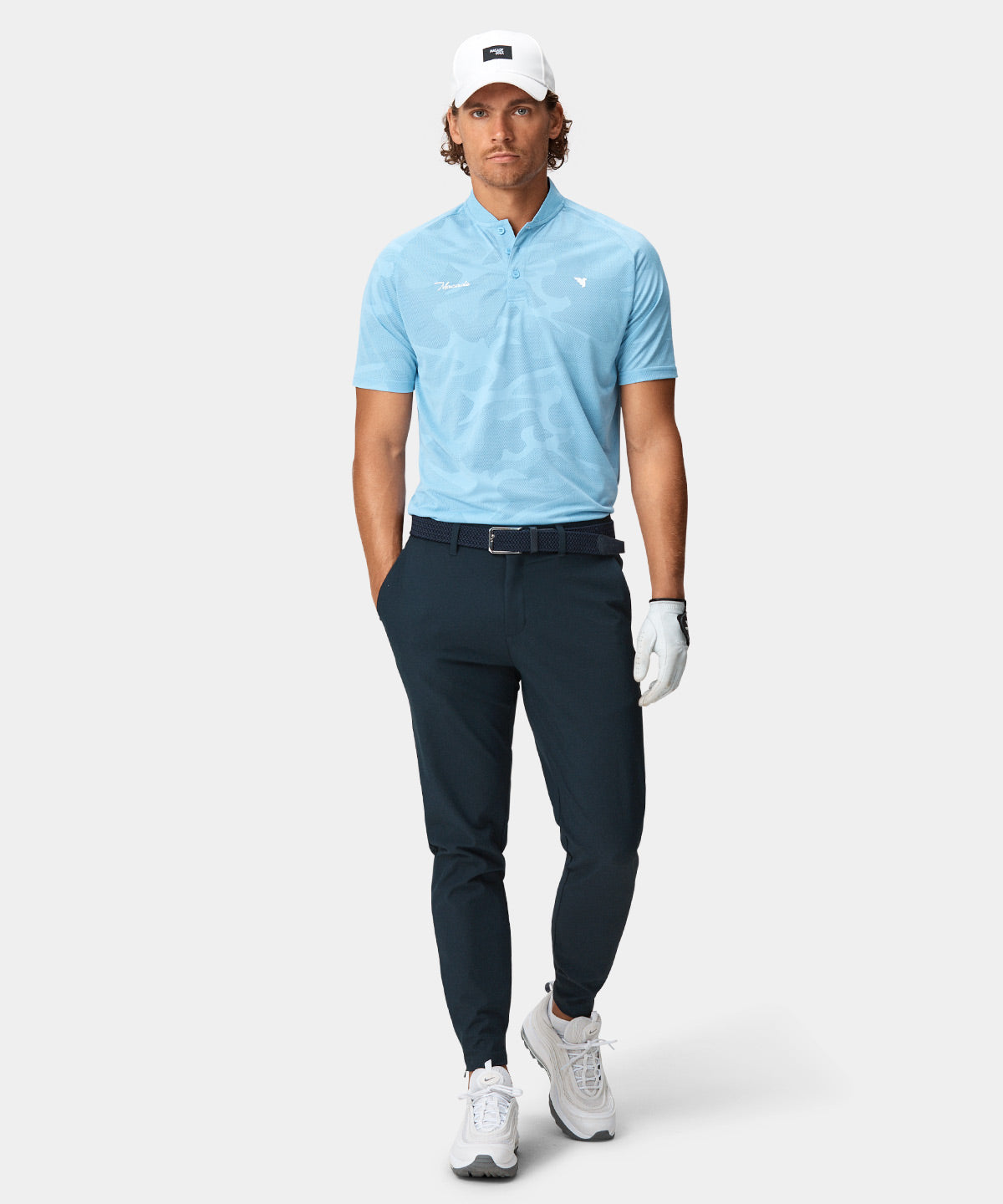 Navy Four-Way Stretch Jogger Macadegolf