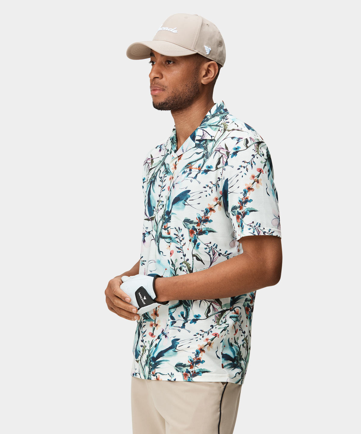 Badlands Floral Camp Shirt Macade Golf