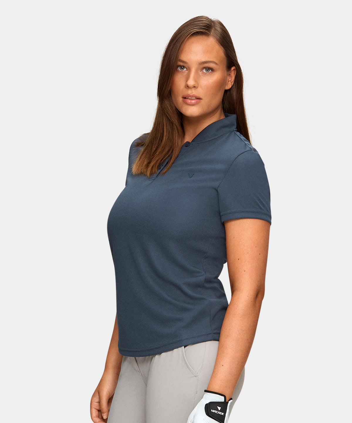 Stone Blue Flow Bomber Shirt Macade Golf