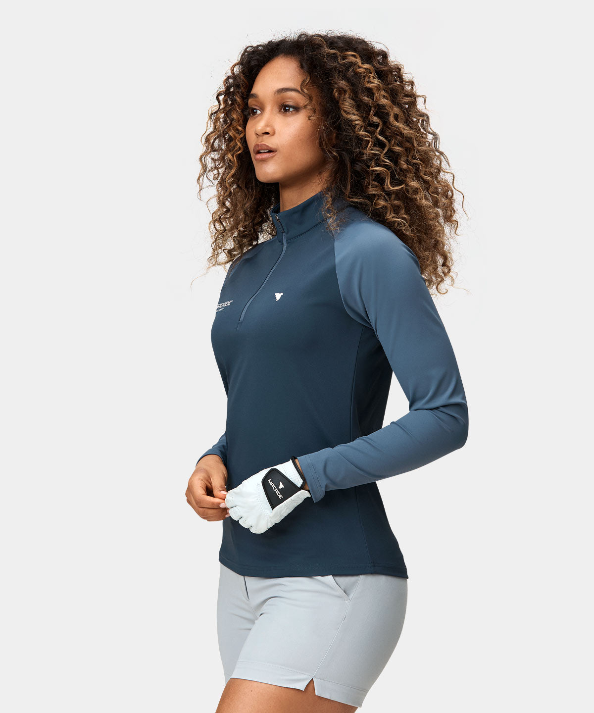 Slate Blue Tour Quarter Zip Macade Golf
