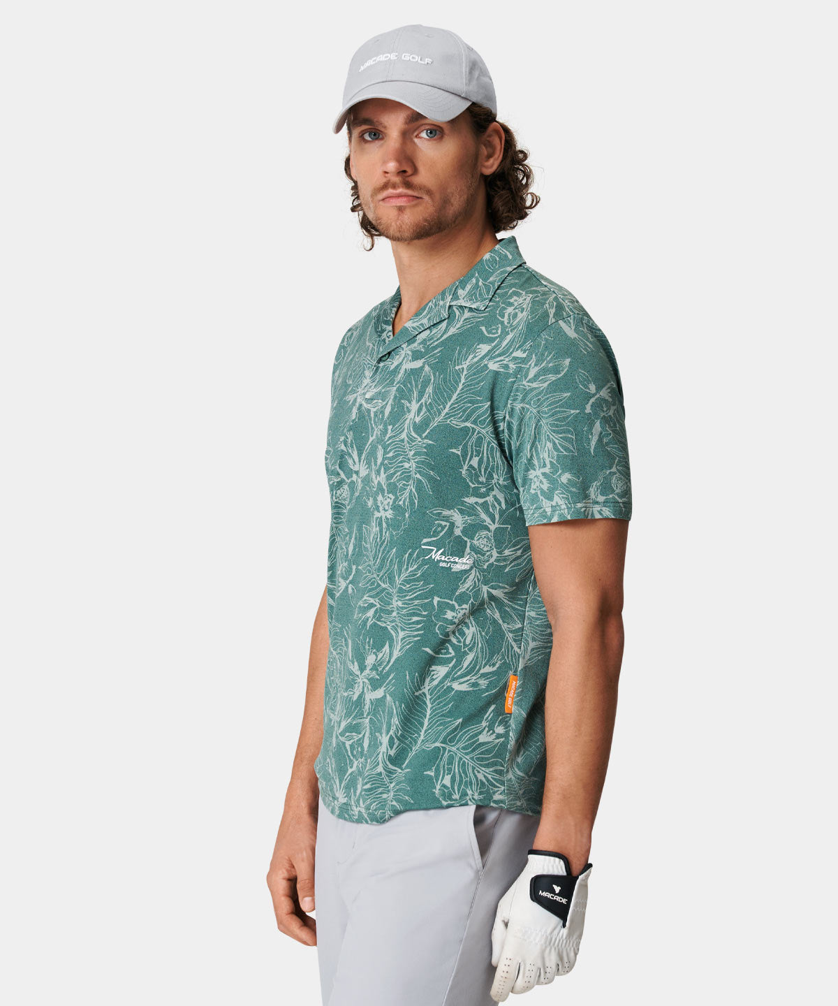 Taylor Flowery Green Camp Shirt