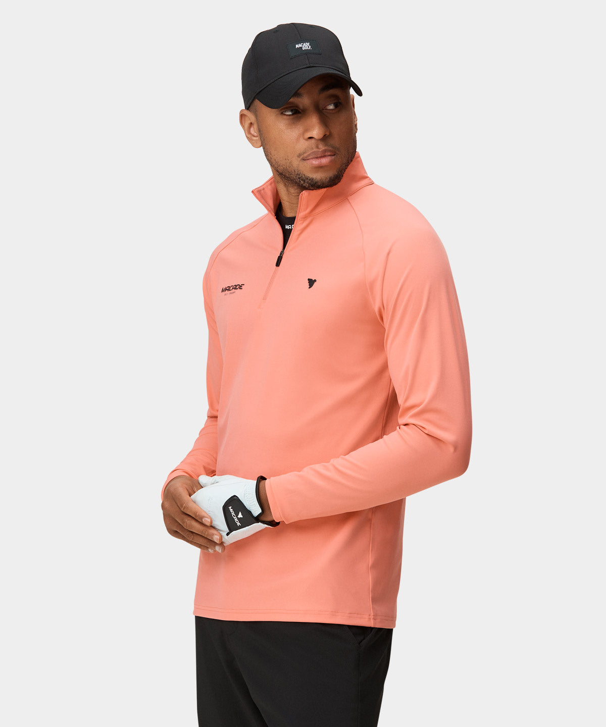Peach Tour Quarter Zip Macade Golf