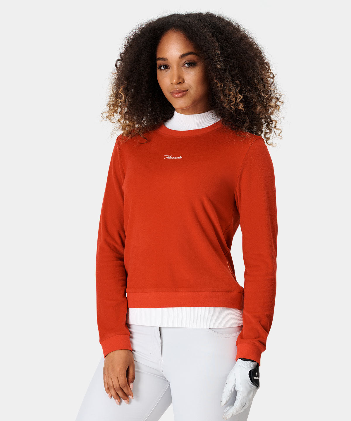 Red Brushed Tour Crewneck
