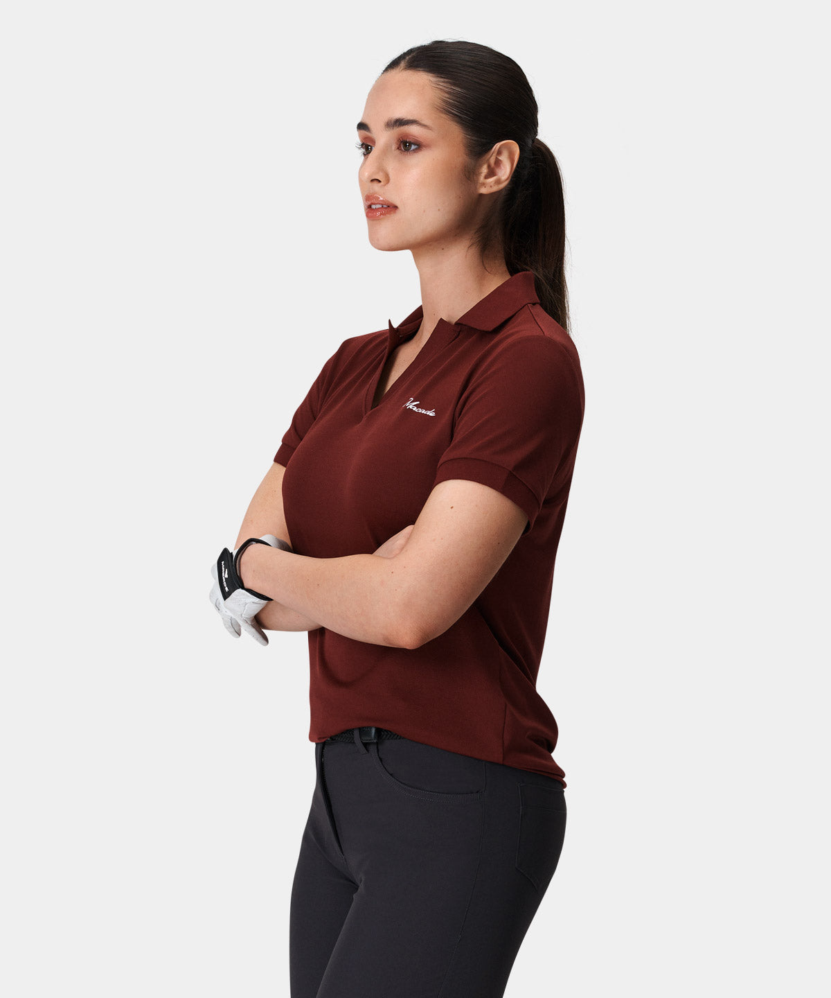 Sadie Burgundy Open Shirt