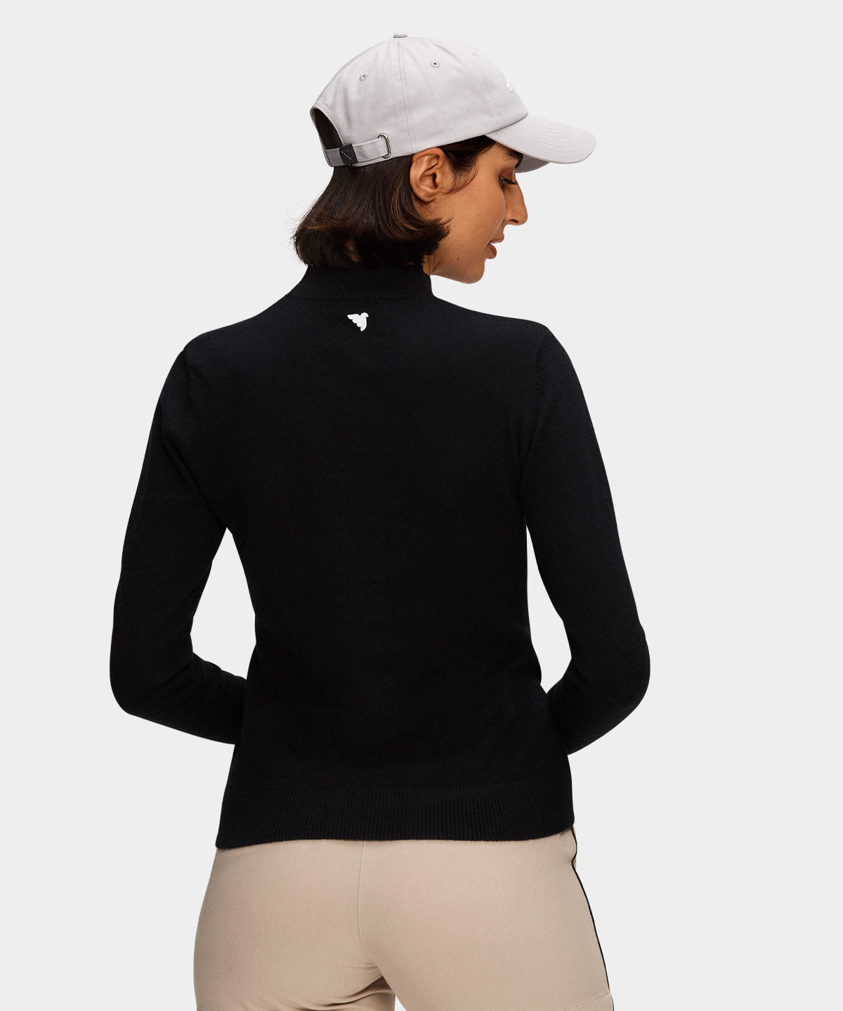 Black Tech Mock Neck Macade Golf
