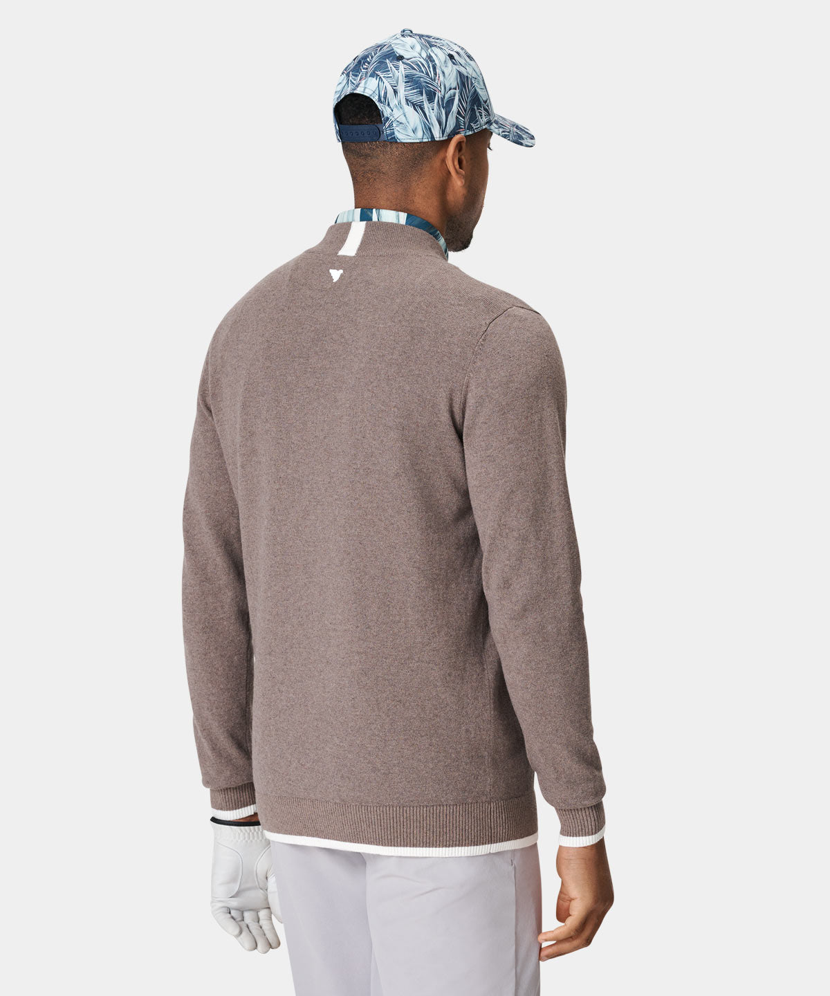 Brown Tour Bomber Sweater