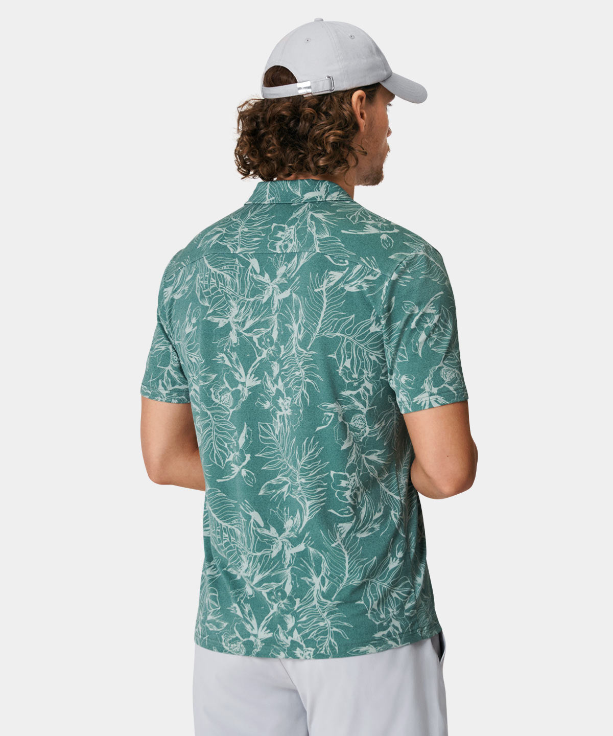 Taylor Flowery Green Camp Shirt