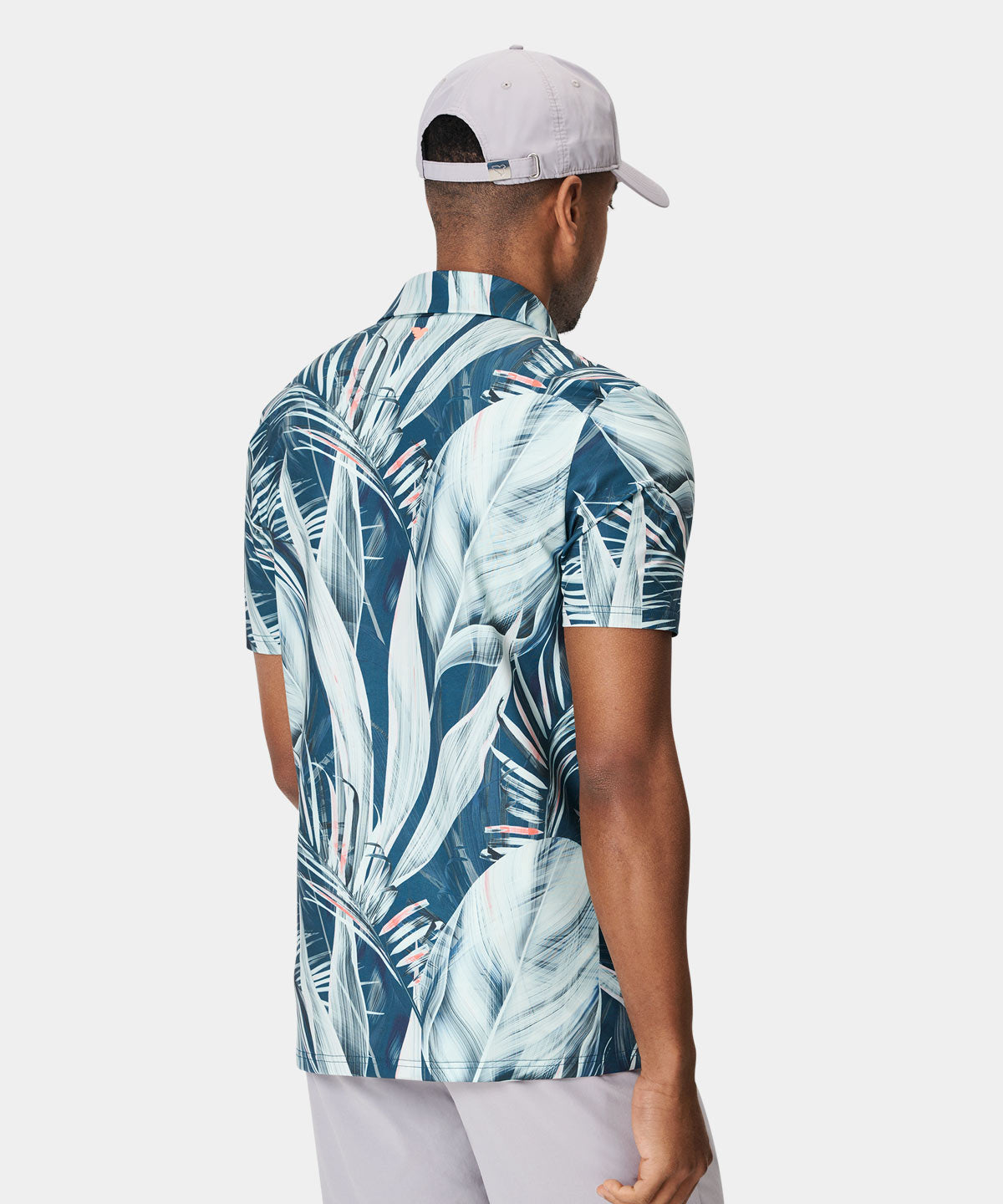 Teal Calathea Polo Shirt