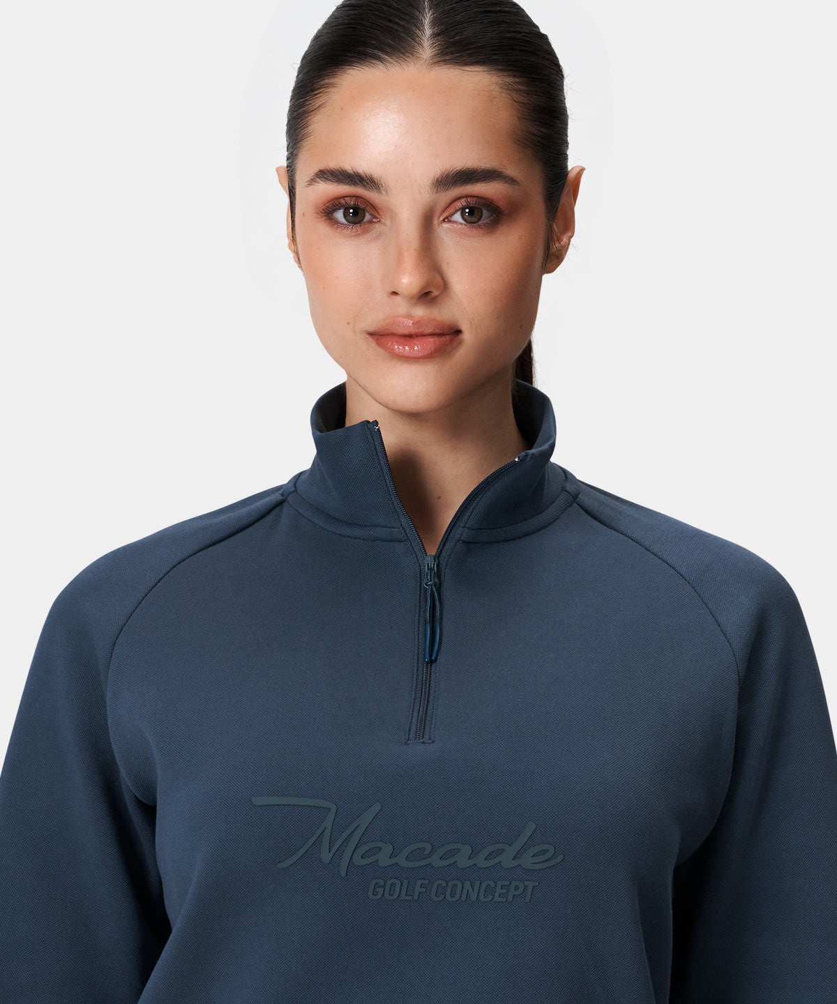 Navy Range Zip Sweater