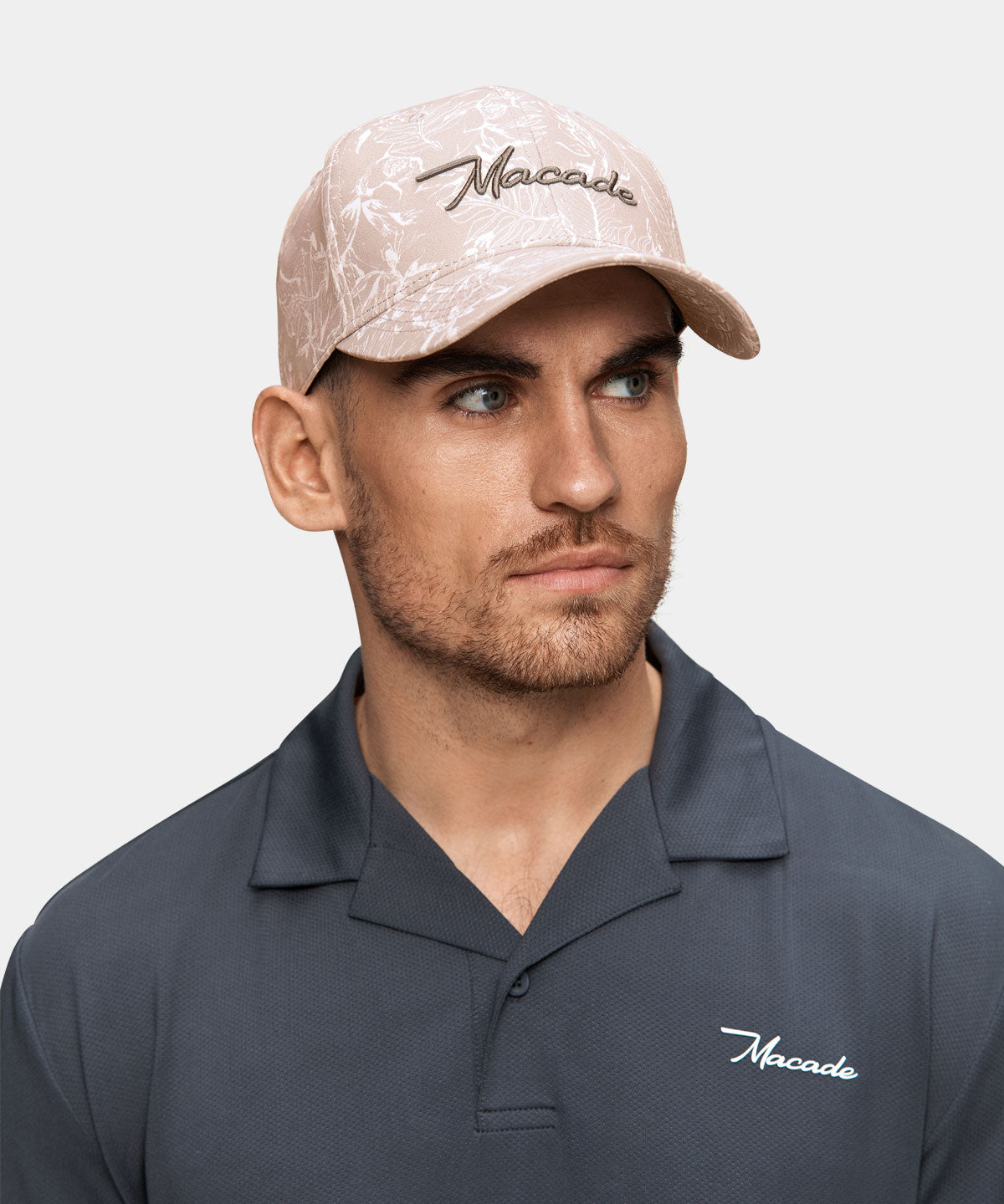 Tan Floral Range Snapback Macade Golf