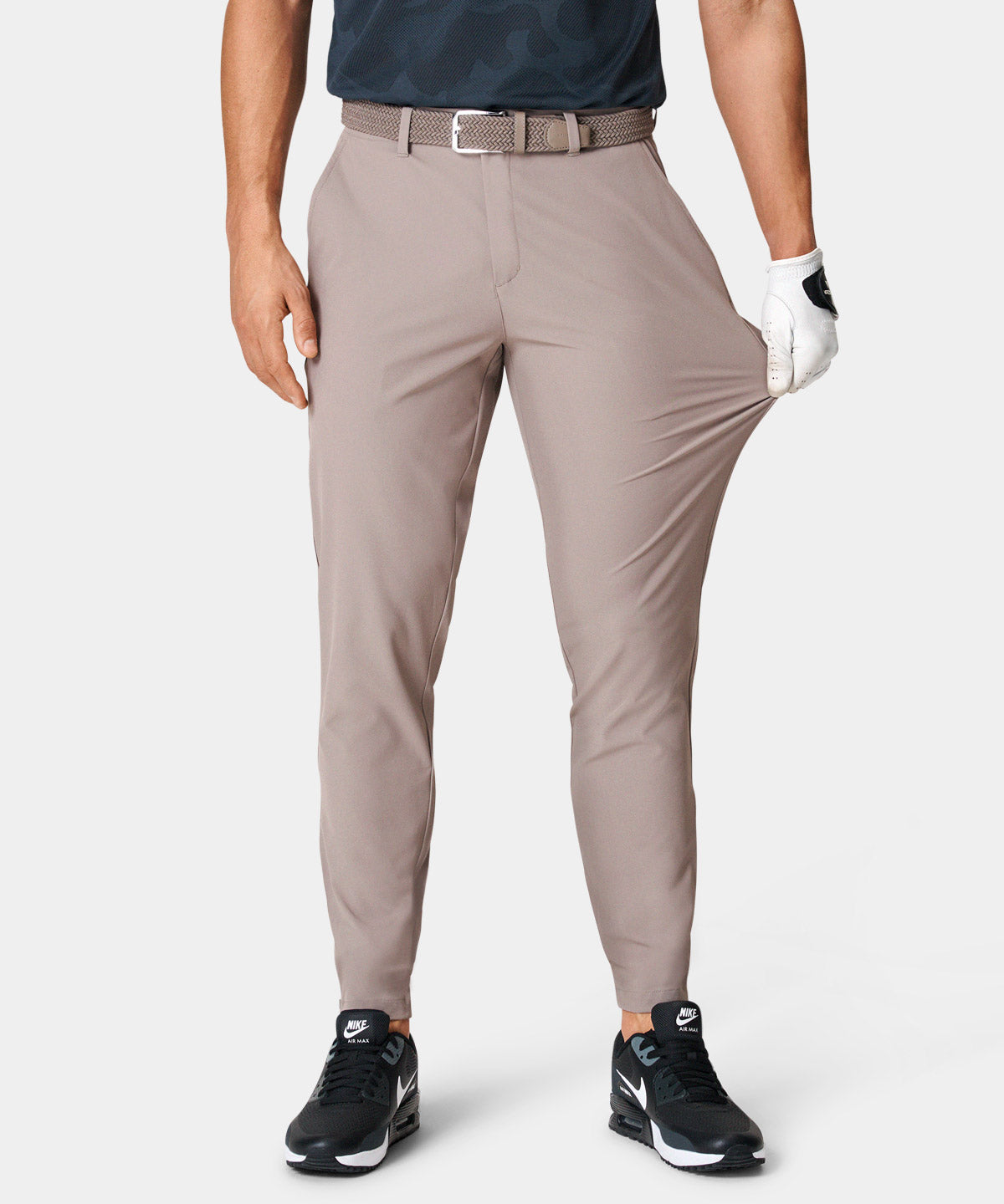 Khaki Four-Way Stretch Jogger