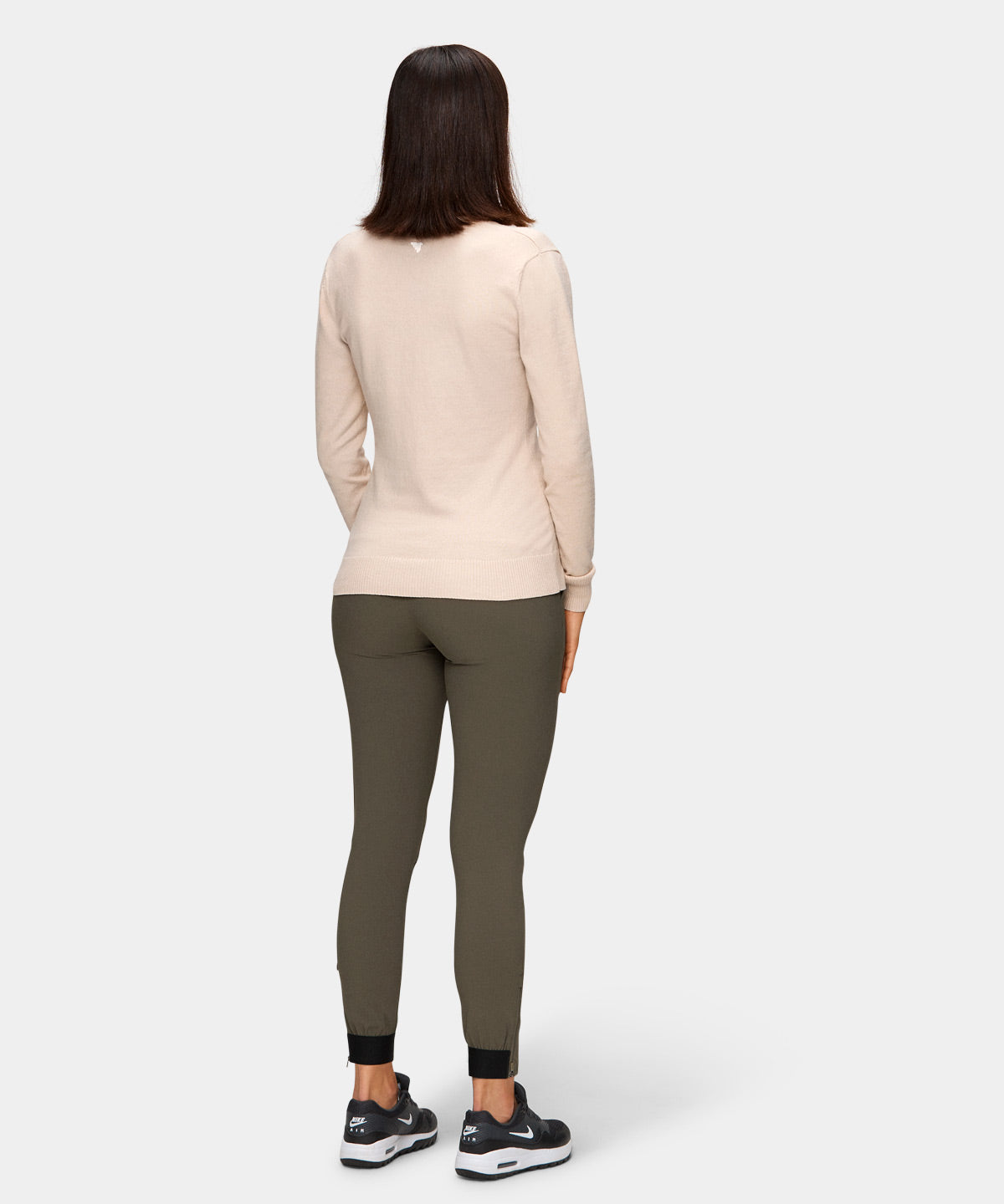 Tan V-Neck TX Sweater Macade Golf