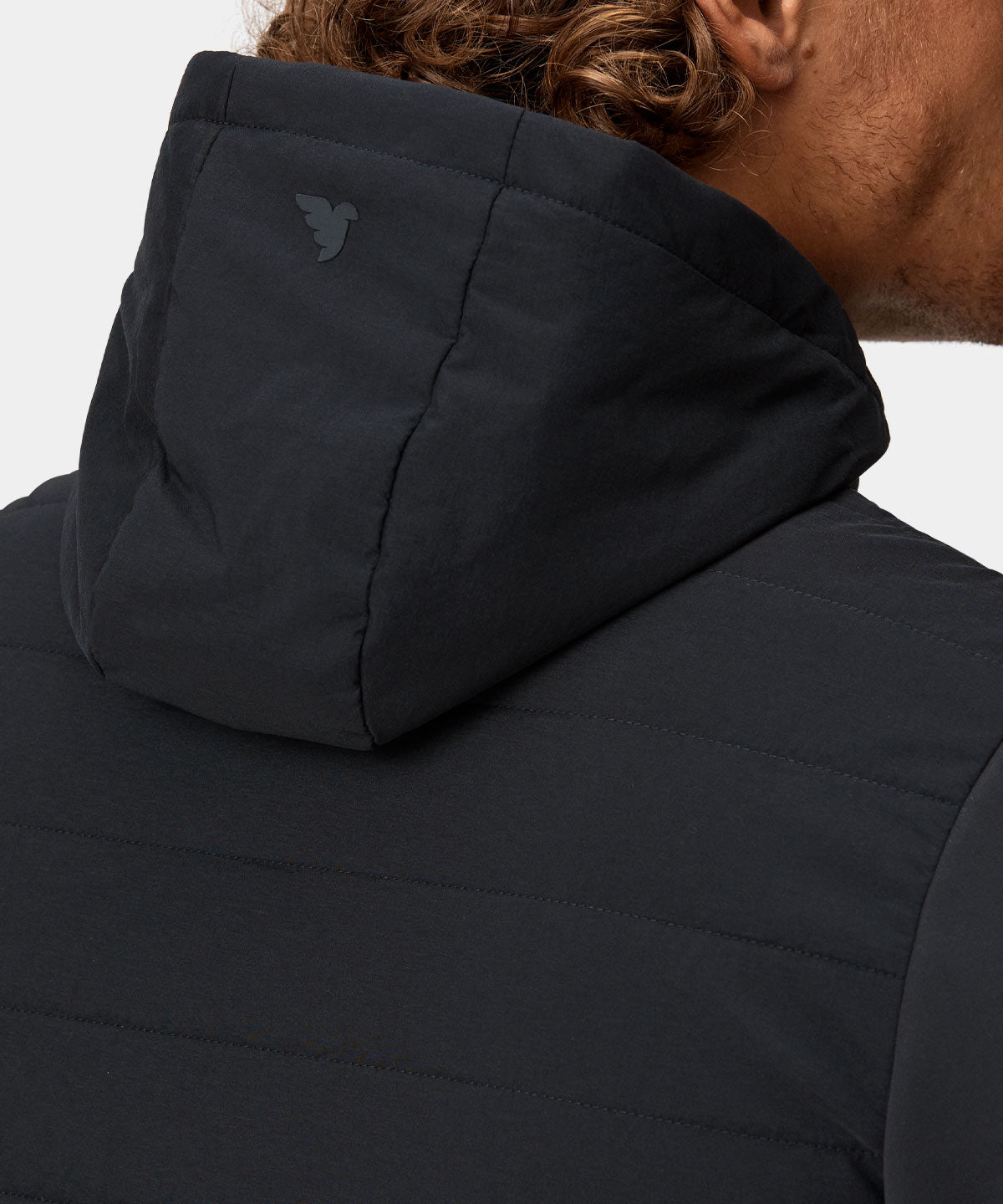 Black Hooded Hybrid Jacket Macade Golf