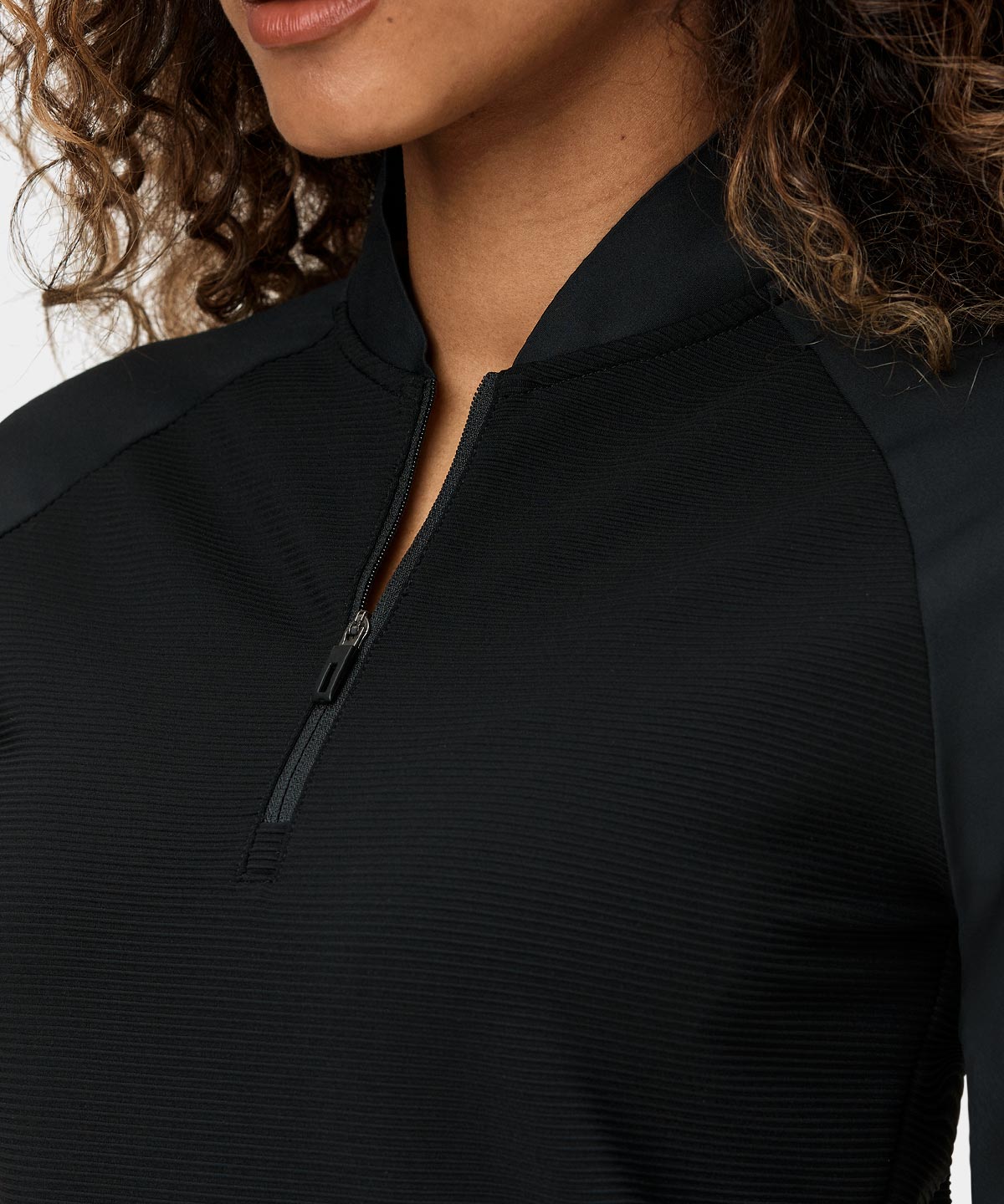 Jade Black Tech Bomber Zip Macade Golf