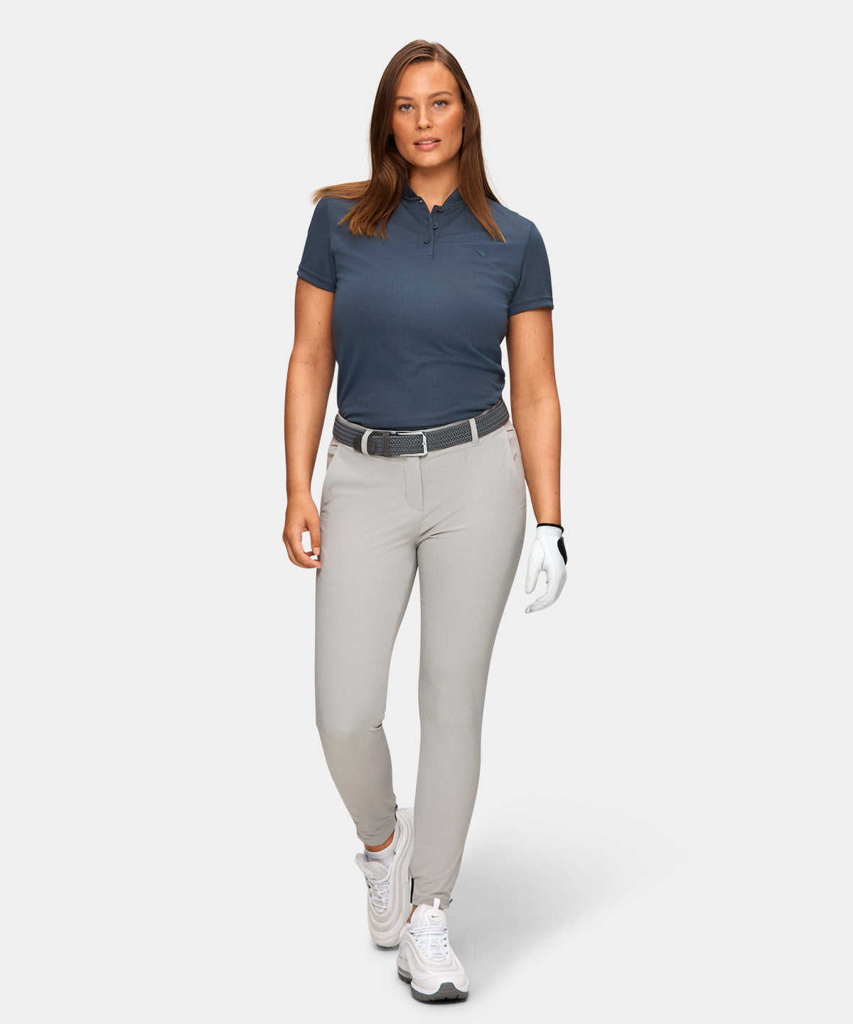 Stone Blue Flow Bomber Shirt Macade Golf