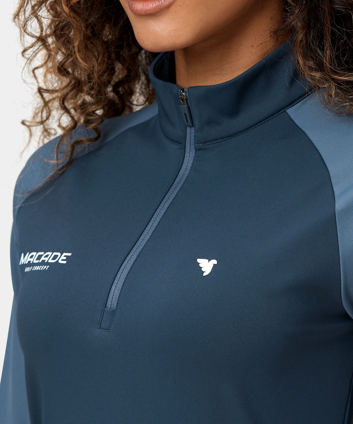 Slate Blue Tour Quarter Zip Macade Golf