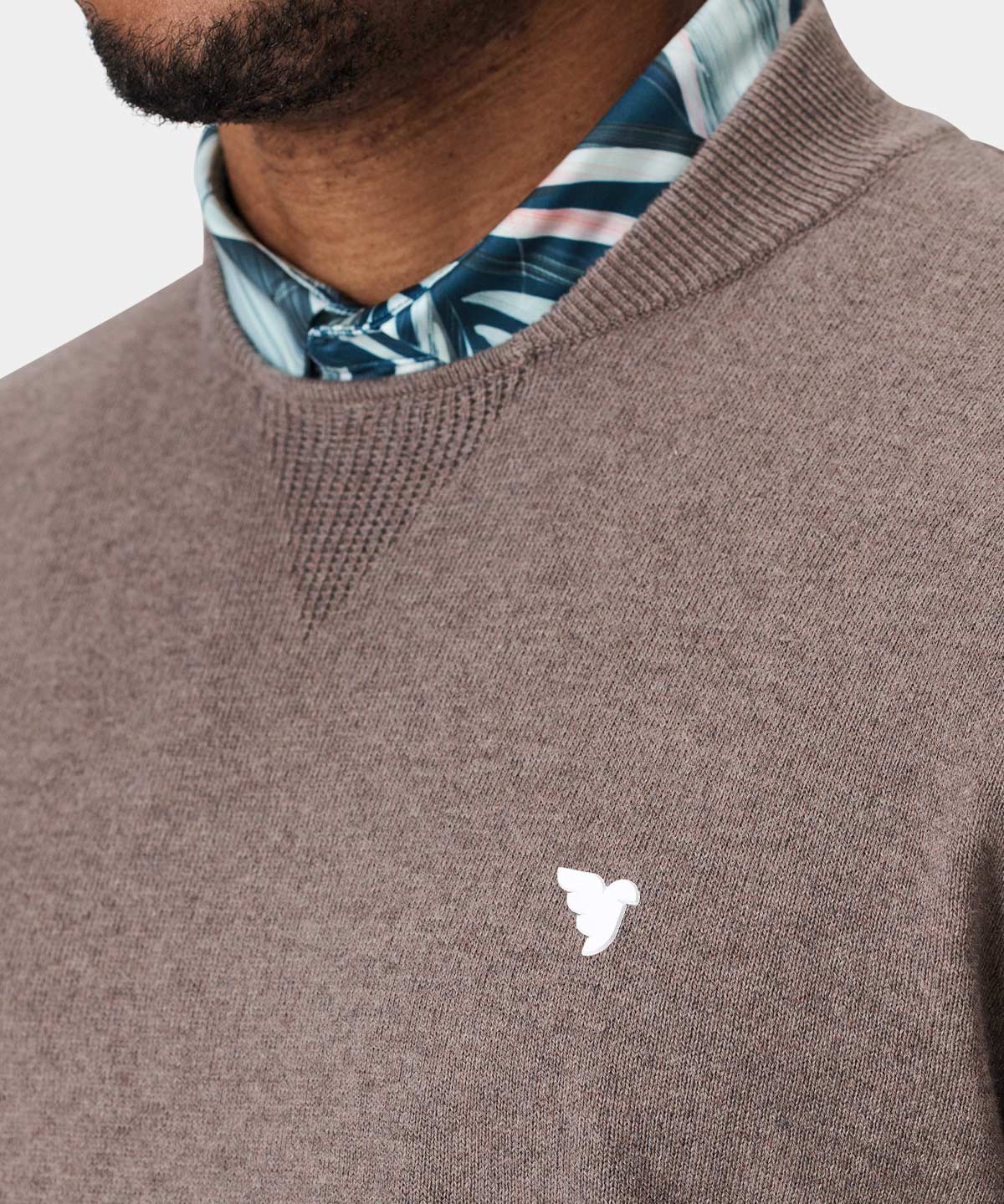 Brown Tour Bomber Sweater