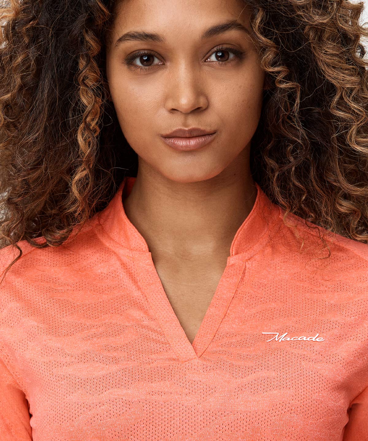 Kelly Red Long-Sleeve Shirt Macade Golf
