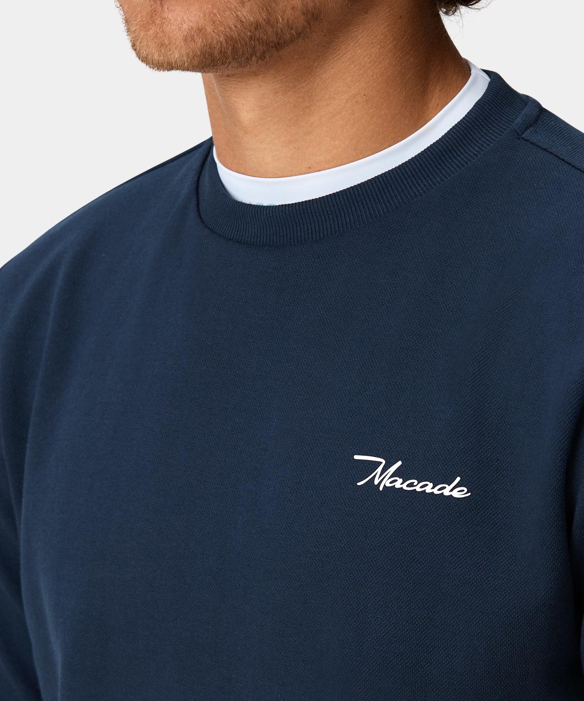 Navy Range Crewneck Macade Golf